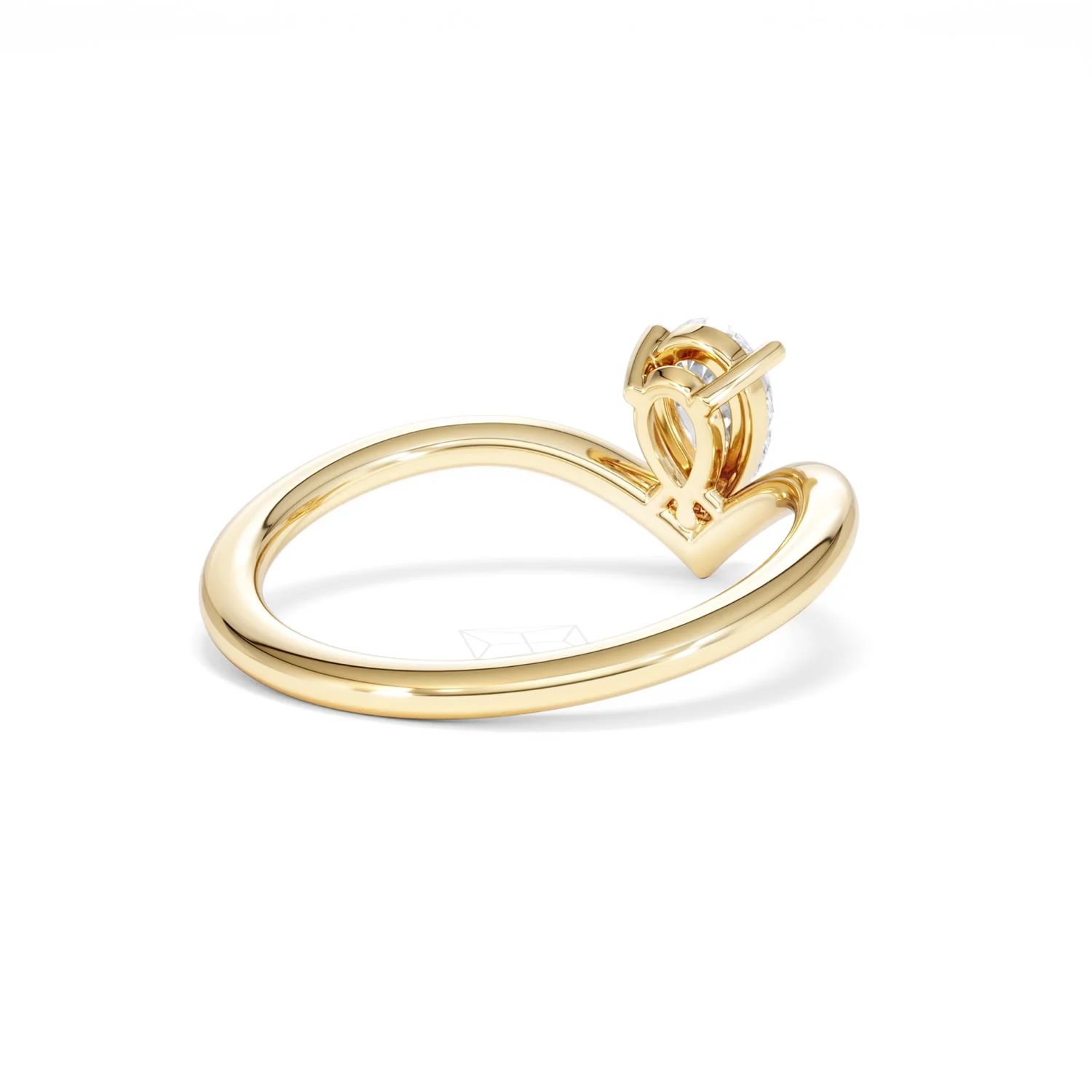 Vela 0.50ct Pear Cut Lab Diamond Solitaire Engagement Ring in 18K Yellow Gold - Image 40