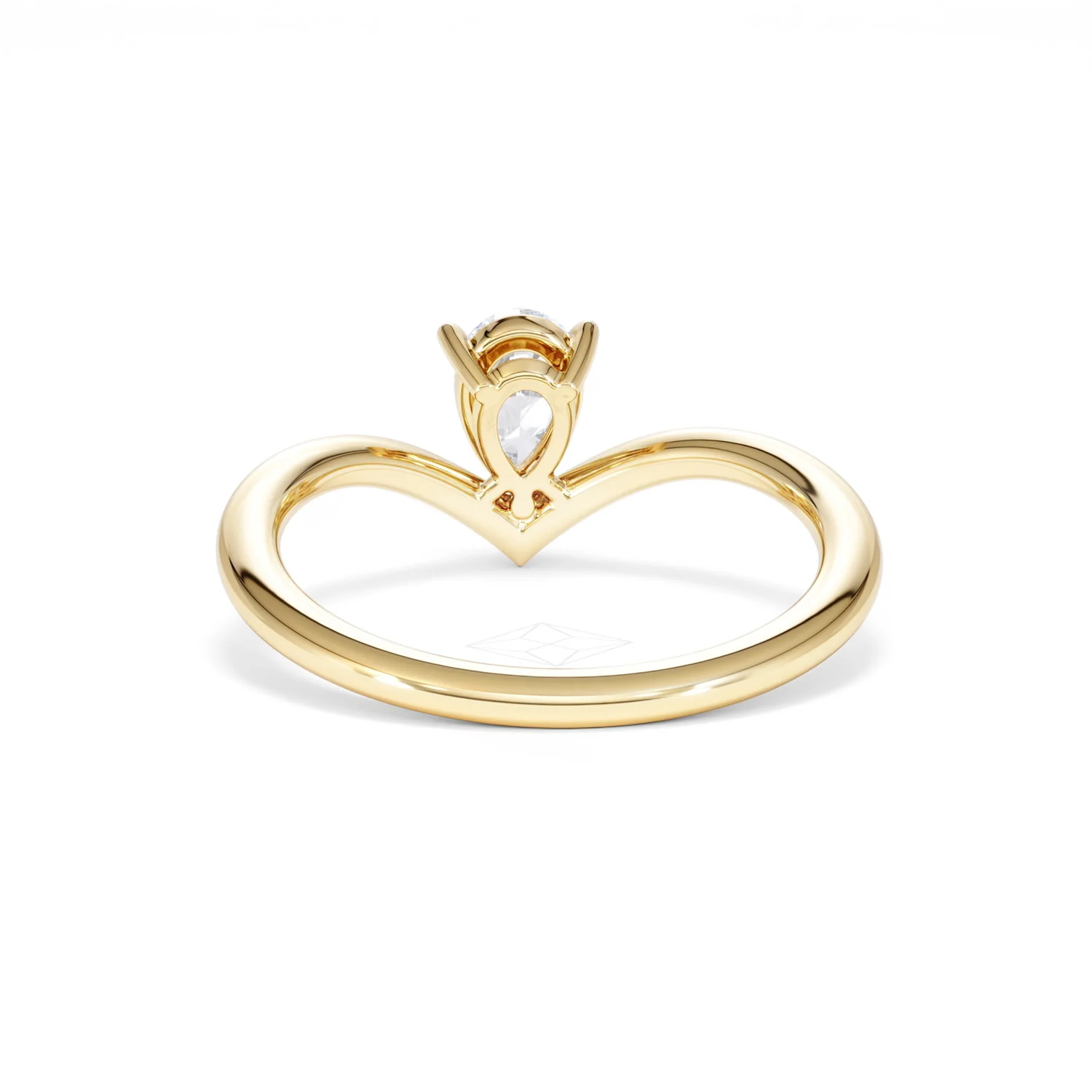 Vela 0.50ct Pear Cut Lab Diamond Solitaire Engagement Ring in 18K Yellow Gold - Image 49
