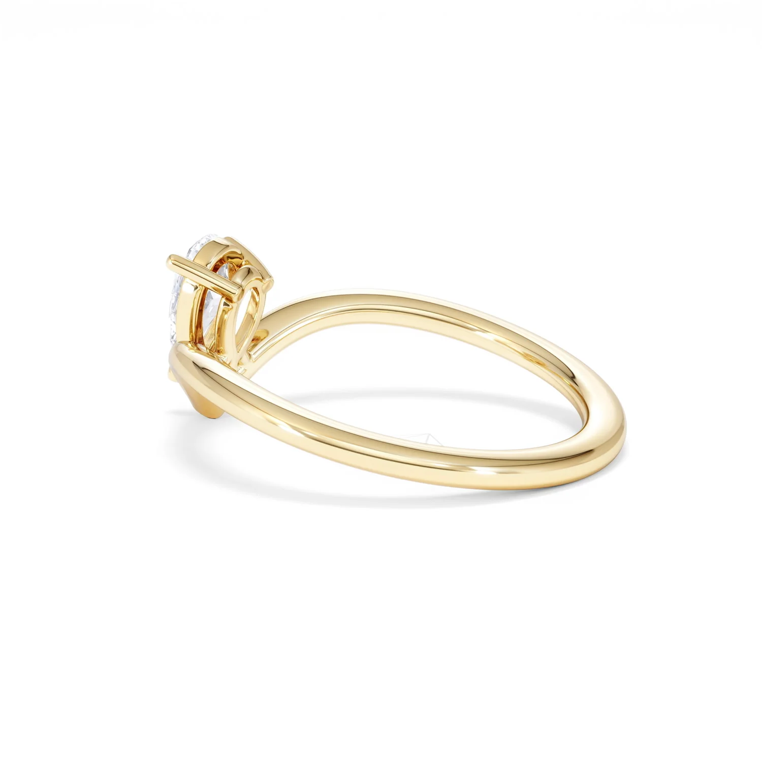 Vela 0.50ct Pear Cut Lab Diamond Solitaire Engagement Ring in 18K Yellow Gold - Image 61
