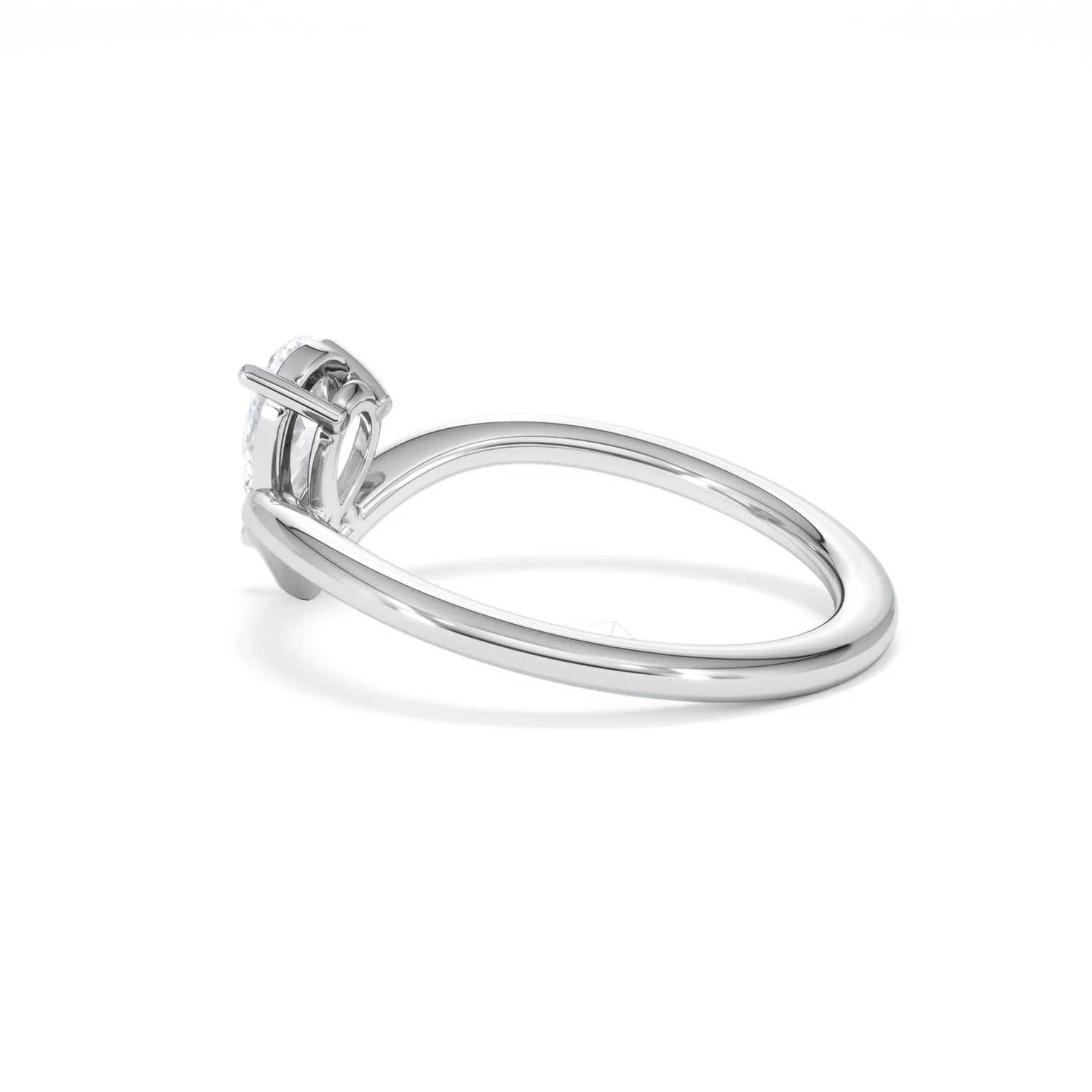 Vela 0.50ct Pear Cut Lab Diamond Solitaire Engagement Ring in Platinum - Image 61