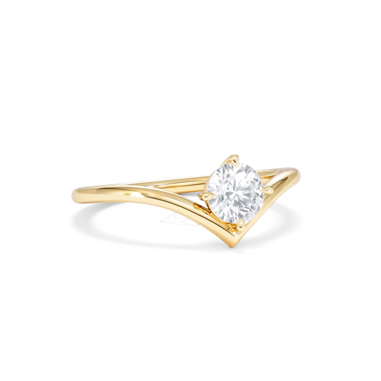 Vela 0.50ct Round Cut Lab Diamond Solitaire Engagement Ring in 18K Yellow Gold - Image 13