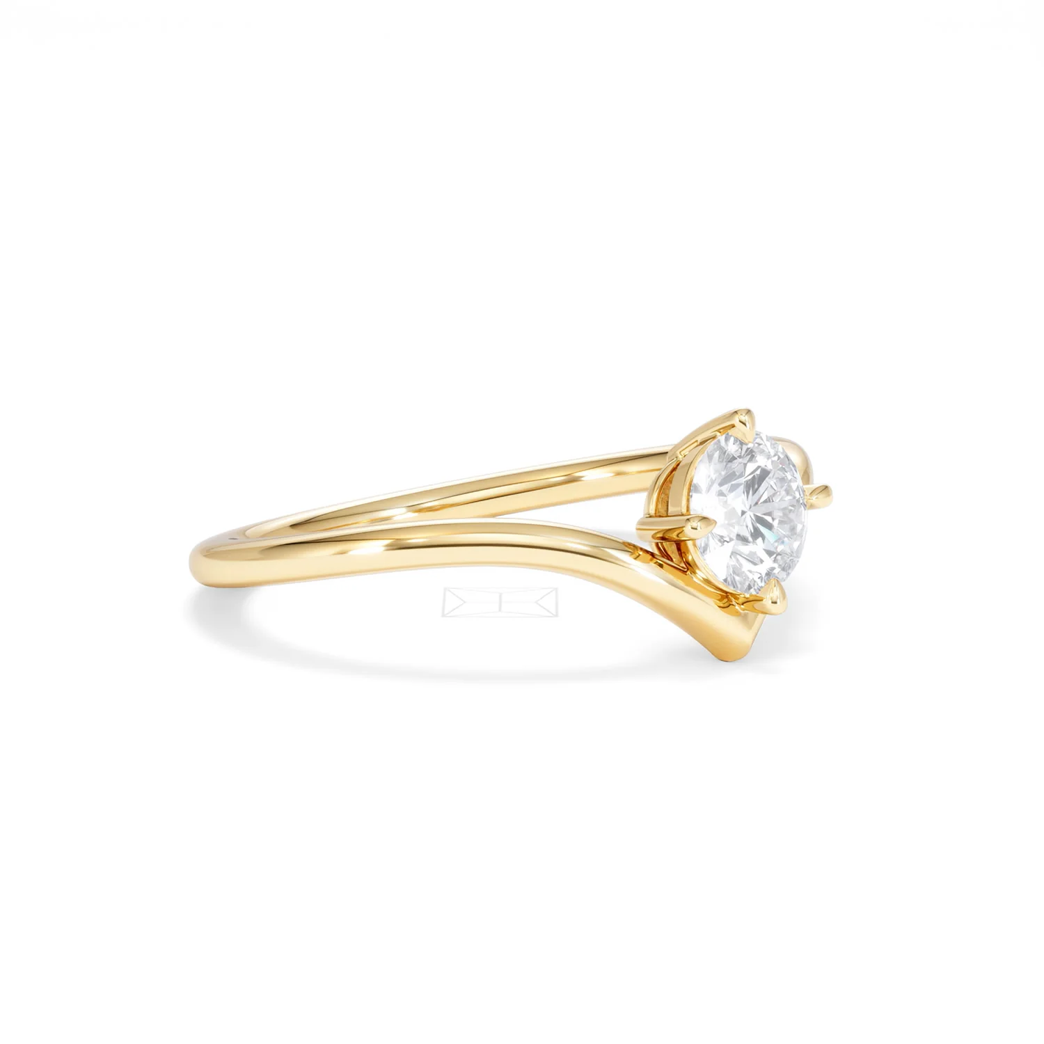 Vela 0.50ct Round Cut Lab Diamond Solitaire Engagement Ring in 18K Yellow Gold - Image 18