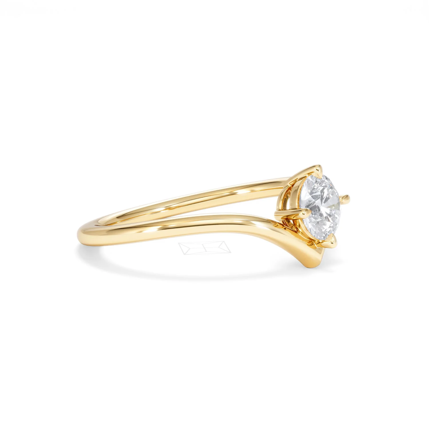 Vela 0.50ct Round Cut Lab Diamond Solitaire Engagement Ring in 18K Yellow Gold - Image 20