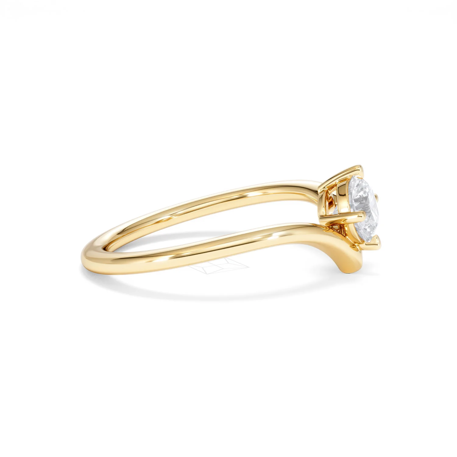 Vela 0.50ct Round Cut Lab Diamond Solitaire Engagement Ring in 18K Yellow Gold - Image 25