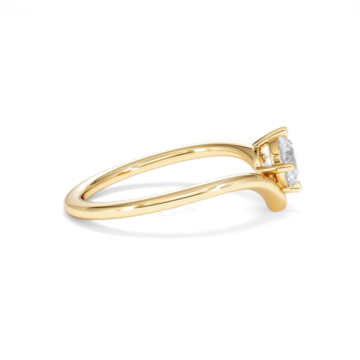 Vela 0.50ct Round Cut Lab Diamond Solitaire Engagement Ring in 18K Yellow Gold - Image 27