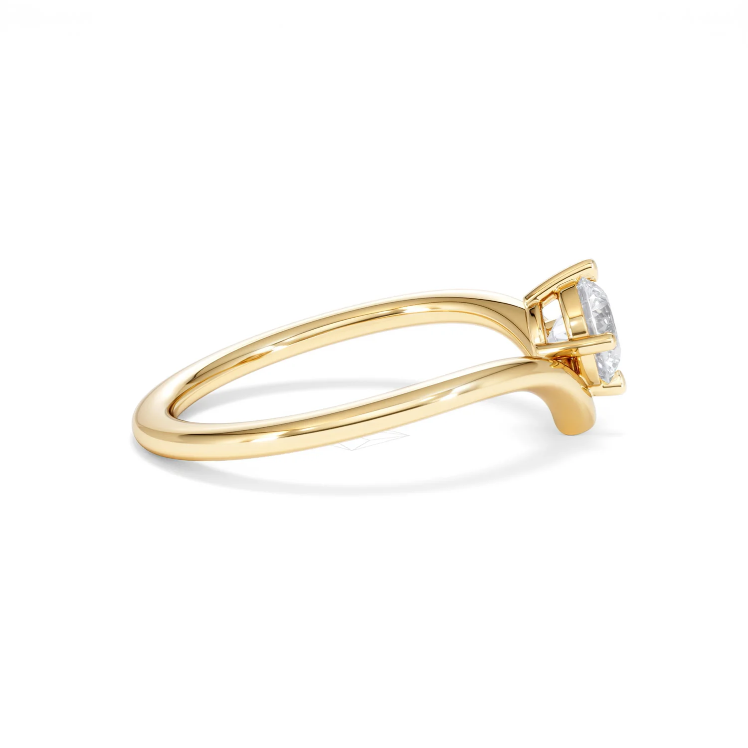 Vela 0.50ct Round Cut Lab Diamond Solitaire Engagement Ring in 18K Yellow Gold - Image 28