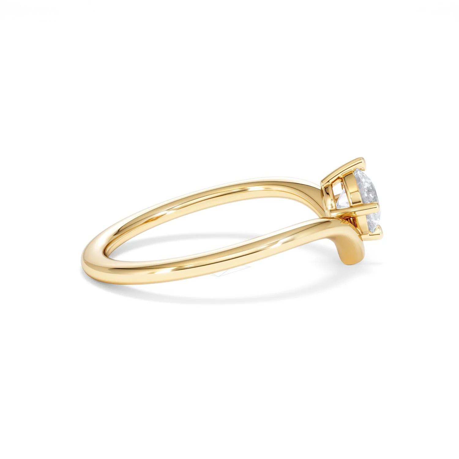 Vela 0.50ct Round Cut Lab Diamond Solitaire Engagement Ring in 18K Yellow Gold - Image 29