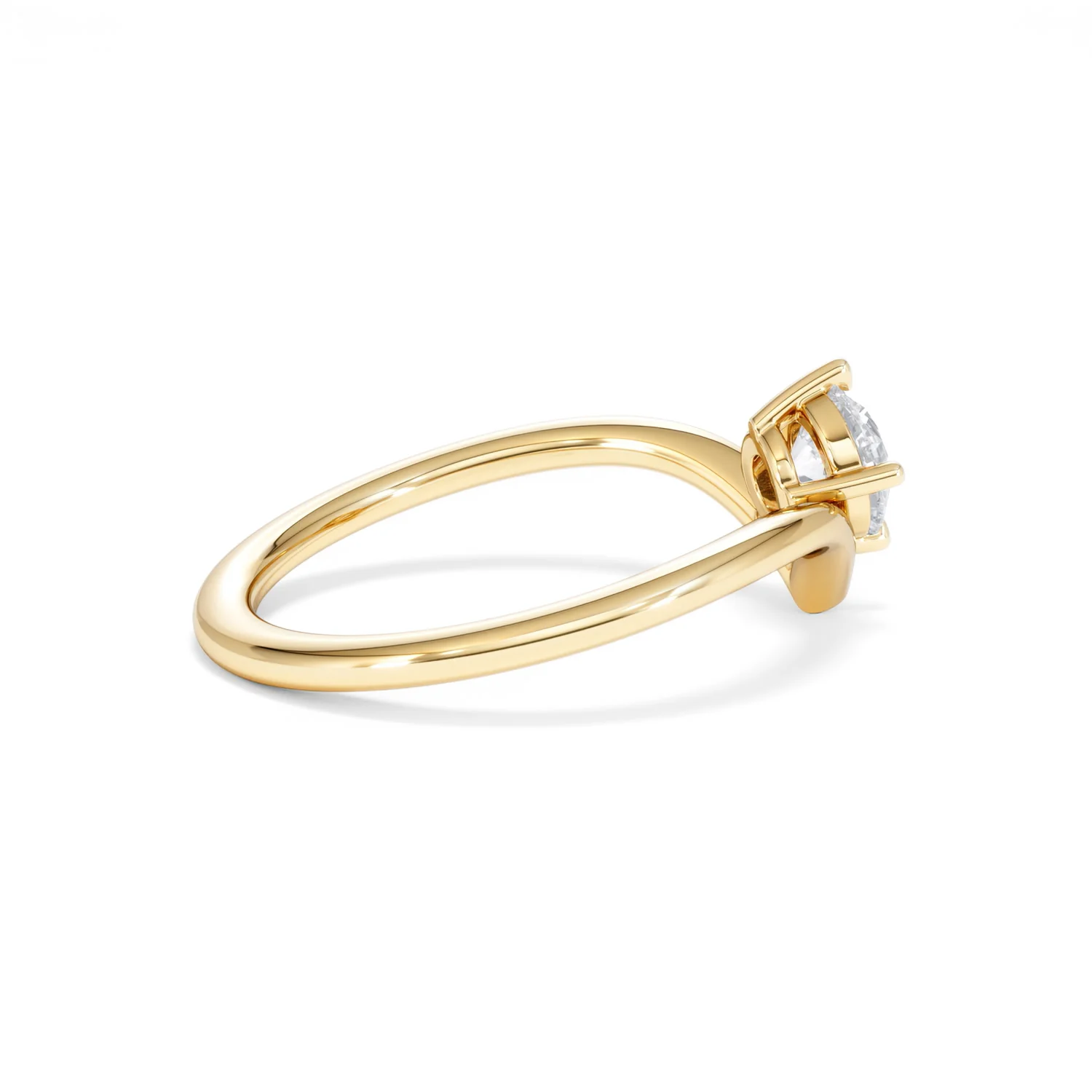 Vela 0.50ct Round Cut Lab Diamond Solitaire Engagement Ring in 18K Yellow Gold - Image 32