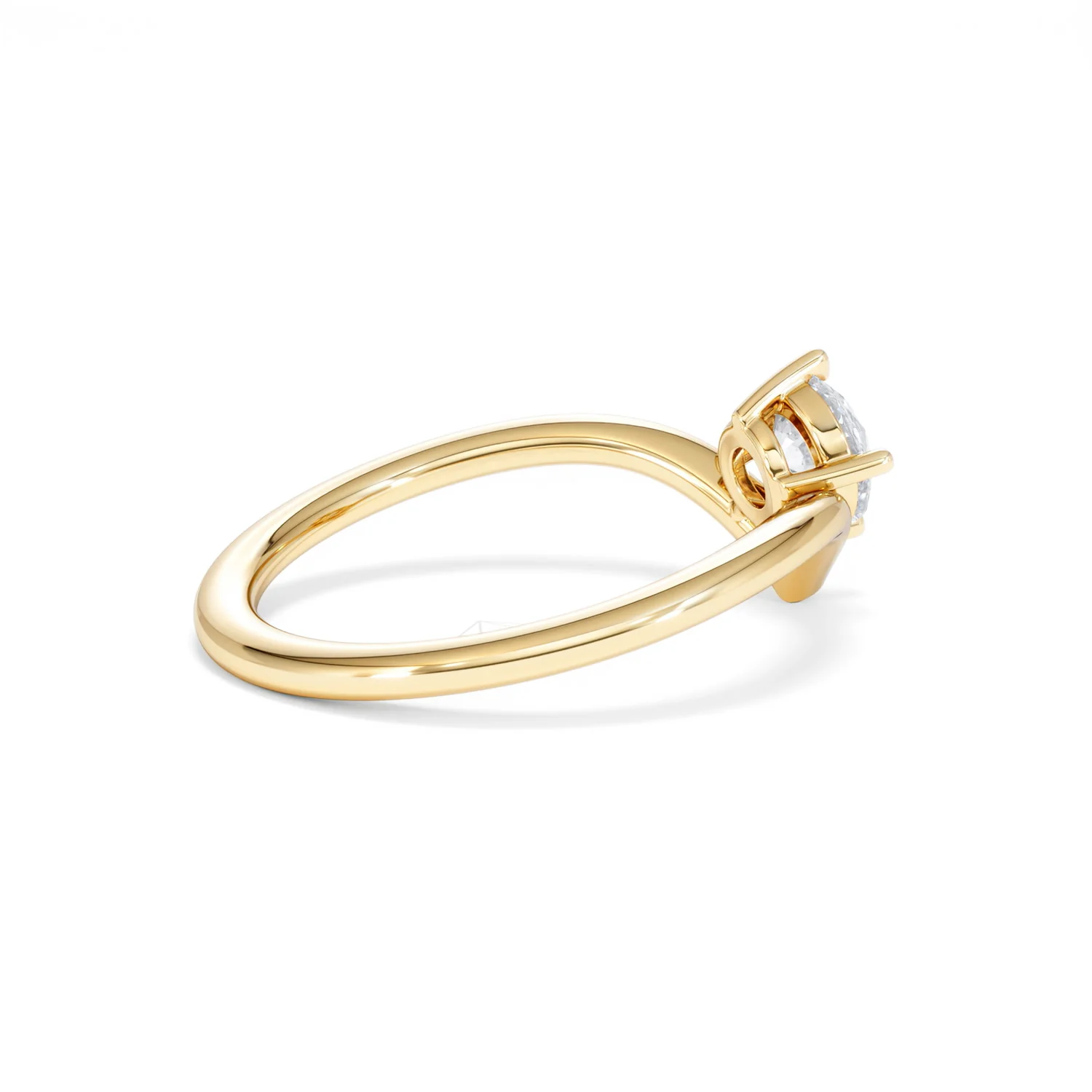 Vela 0.50ct Round Cut Lab Diamond Solitaire Engagement Ring in 18K Yellow Gold - Image 34