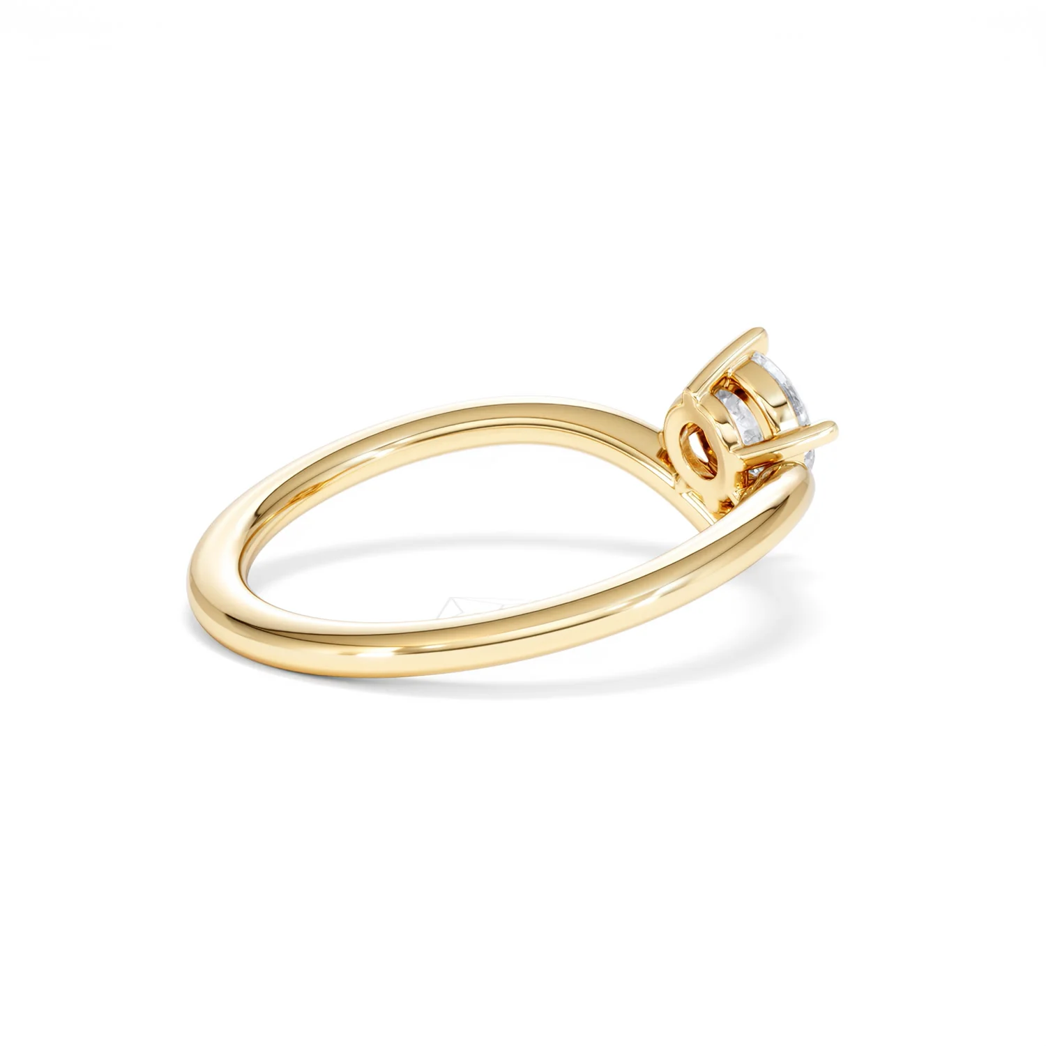 Vela 0.50ct Round Cut Lab Diamond Solitaire Engagement Ring in 18K Yellow Gold - Image 36