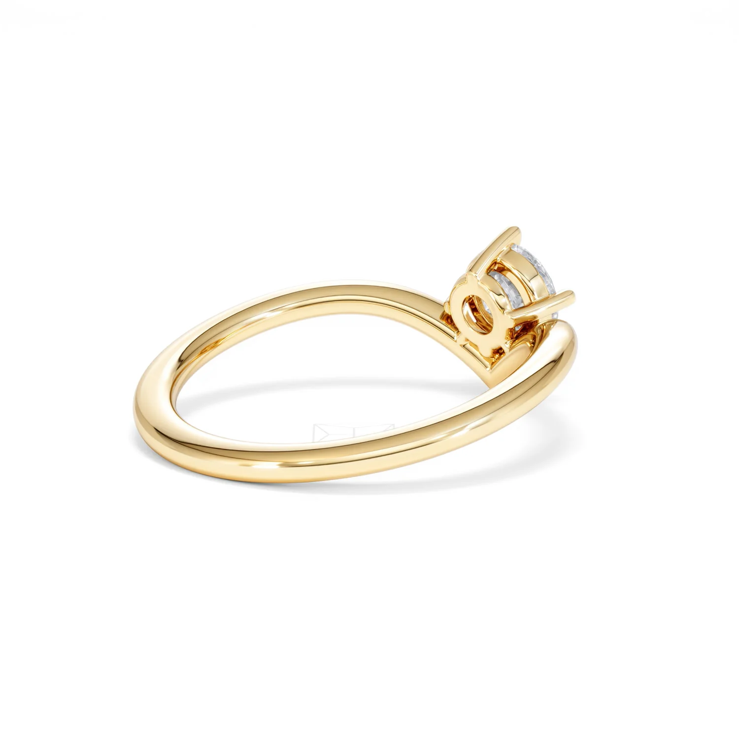 Vela 0.50ct Round Cut Lab Diamond Solitaire Engagement Ring in 18K Yellow Gold - Image 38