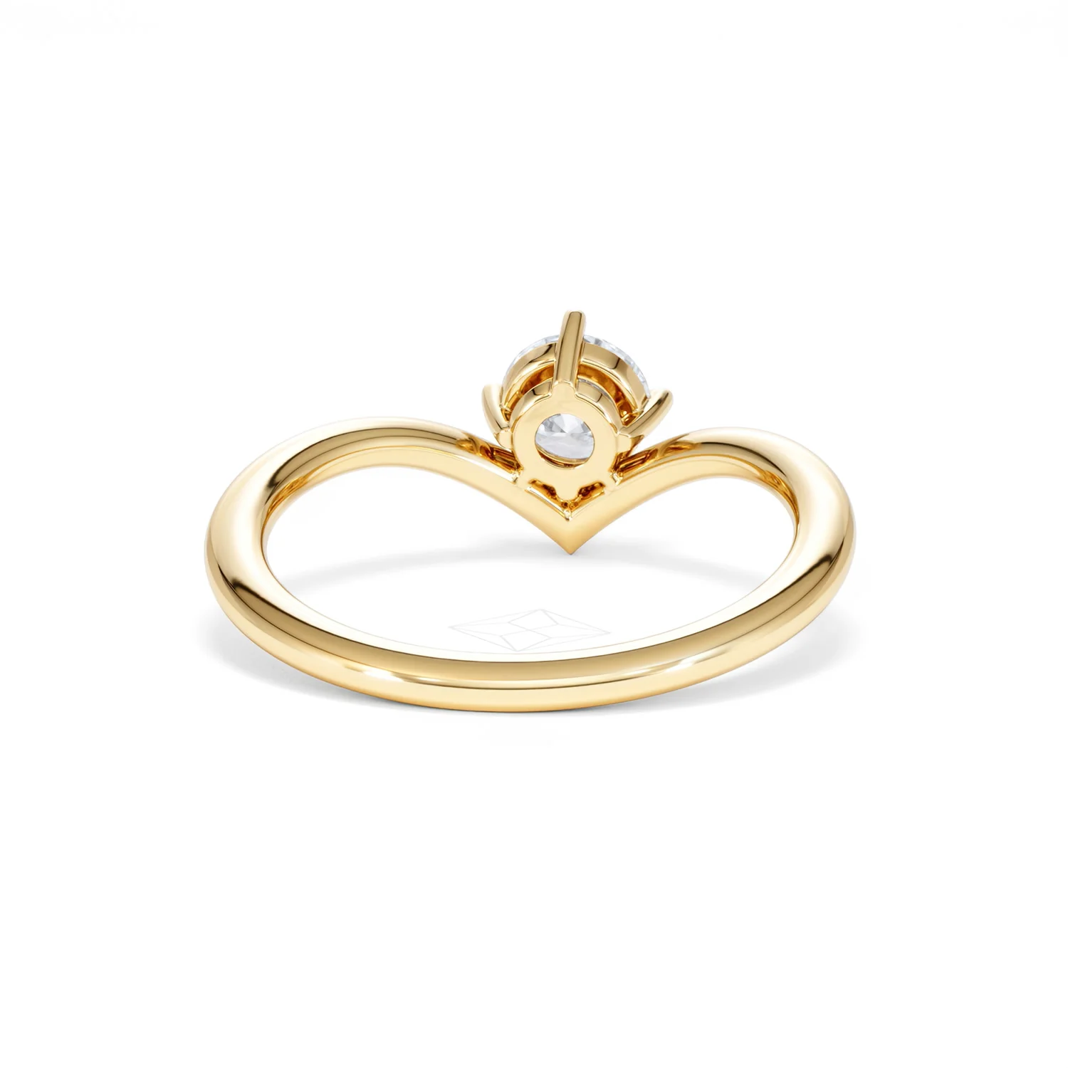 Vela 0.50ct Round Cut Lab Diamond Solitaire Engagement Ring in 18K Yellow Gold - Image 46