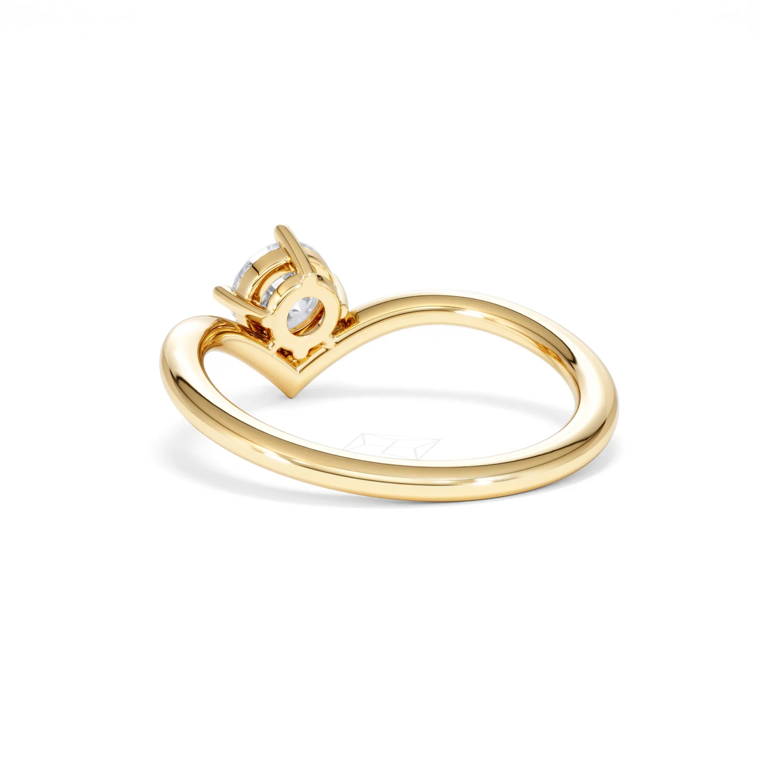 Vela 0.50ct Round Cut Lab Diamond Solitaire Engagement Ring in 18K Yellow Gold - Image 54