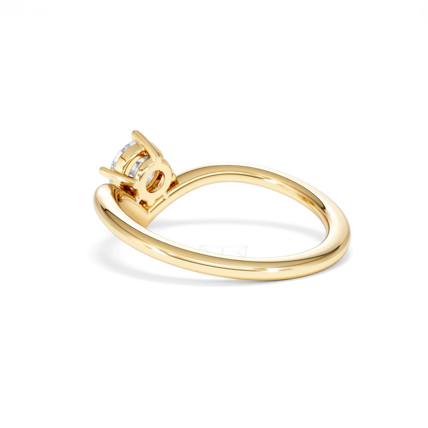 Vela 0.50ct Round Cut Lab Diamond Solitaire Engagement Ring in 18K Yellow Gold - Image 57