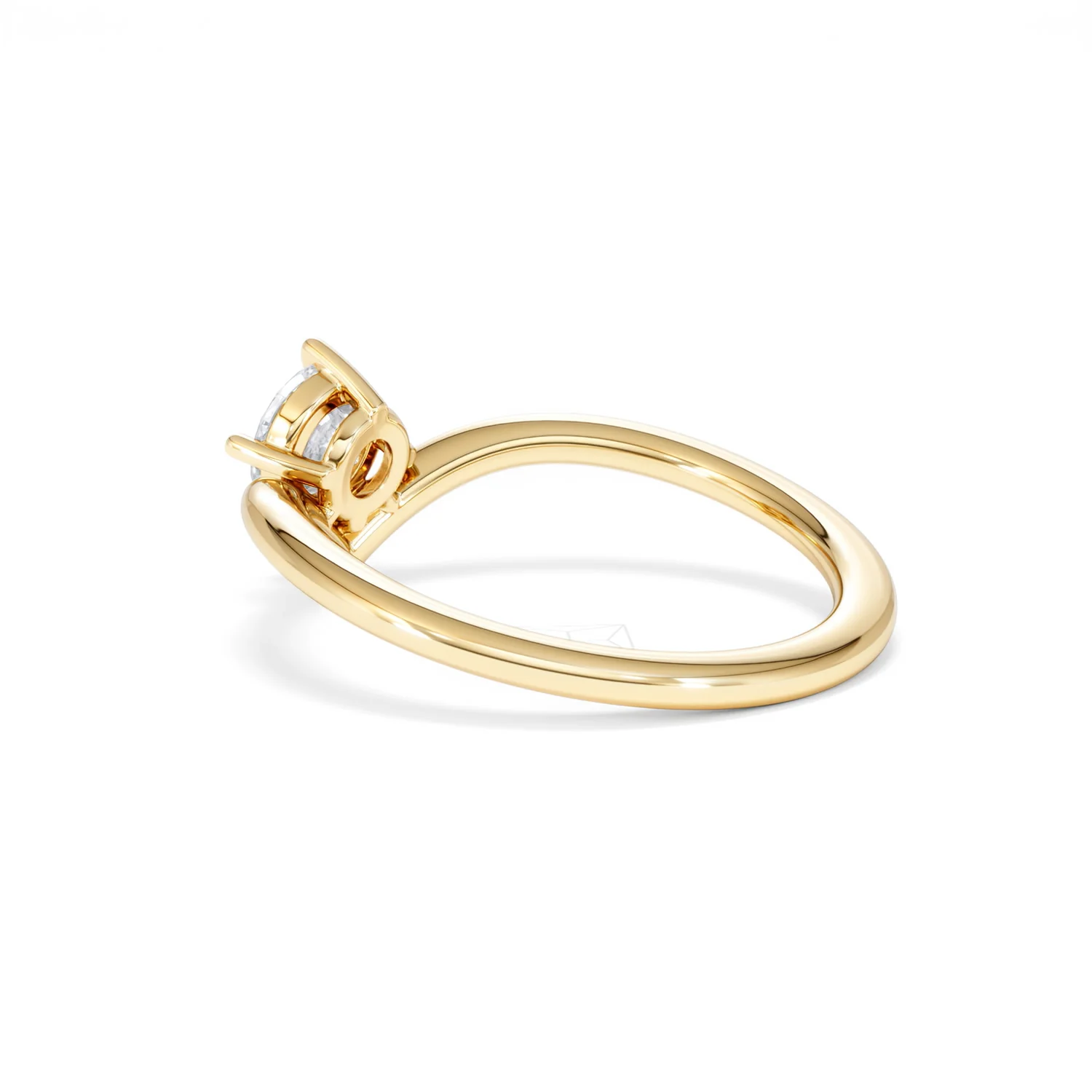 Vela 0.50ct Round Cut Lab Diamond Solitaire Engagement Ring in 18K Yellow Gold - Image 59