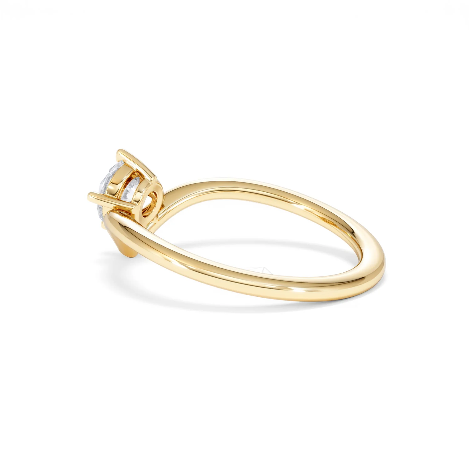 Vela 0.50ct Round Cut Lab Diamond Solitaire Engagement Ring in 18K Yellow Gold - Image 61