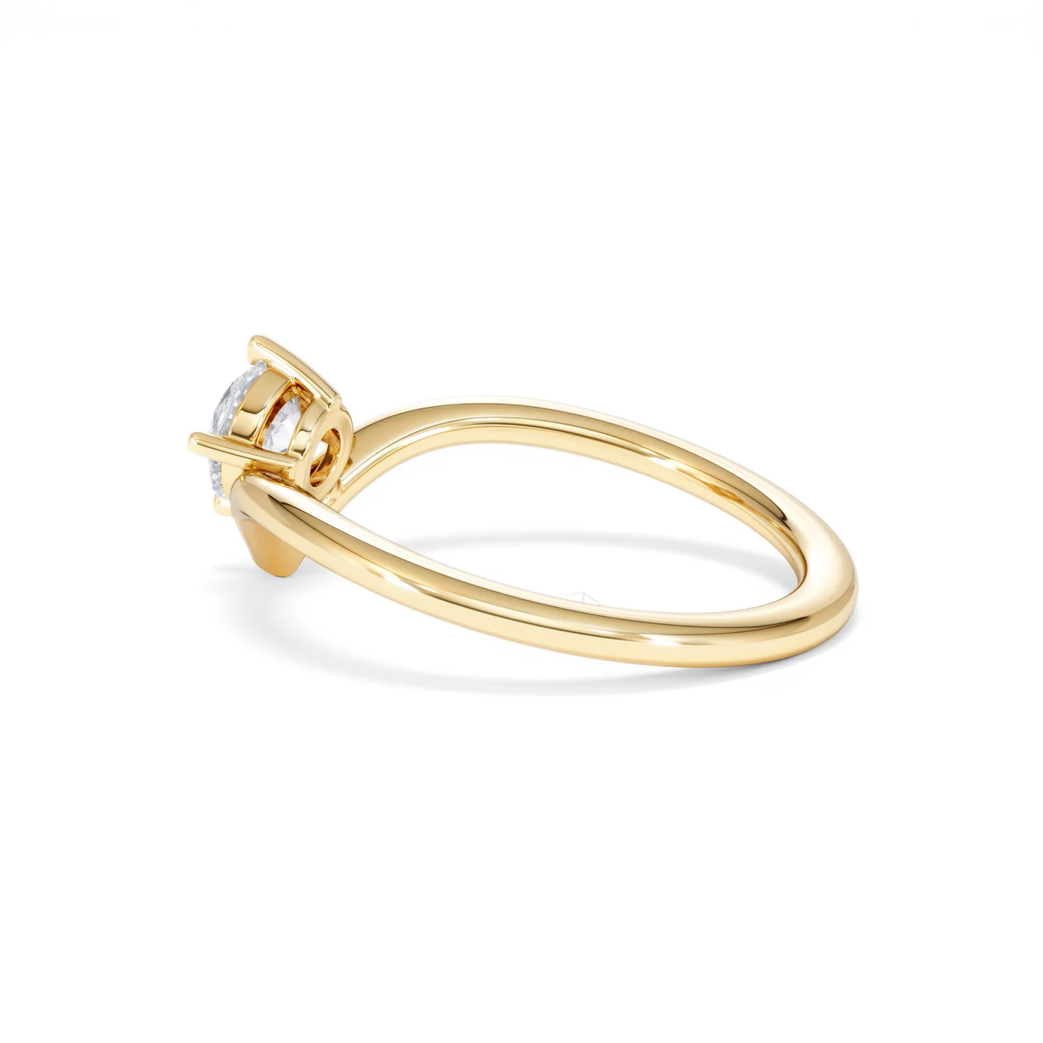 Vela 0.50ct Round Cut Lab Diamond Solitaire Engagement Ring in 18K Yellow Gold - Image 62