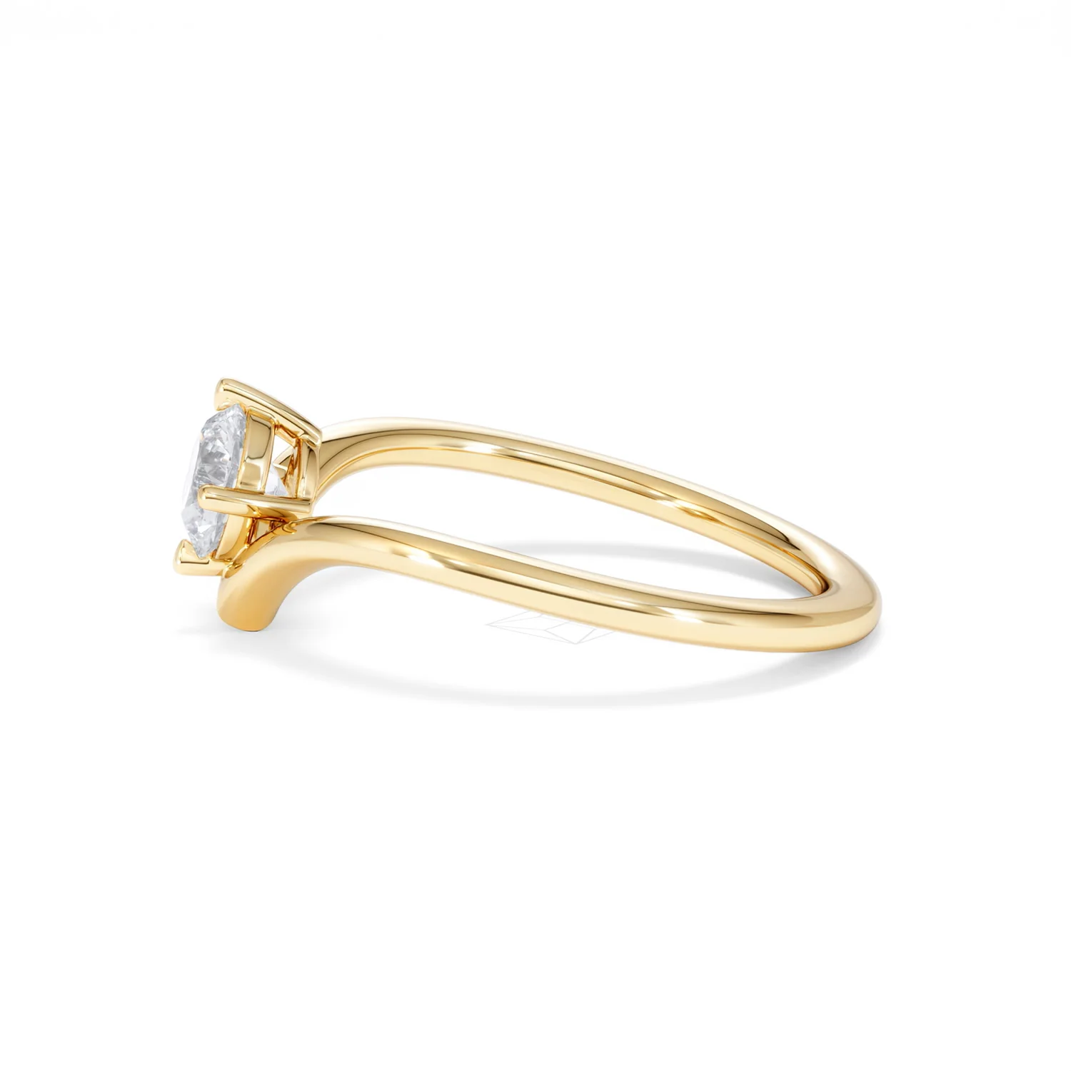 Vela 0.50ct Round Cut Lab Diamond Solitaire Engagement Ring in 18K Yellow Gold - Image 69