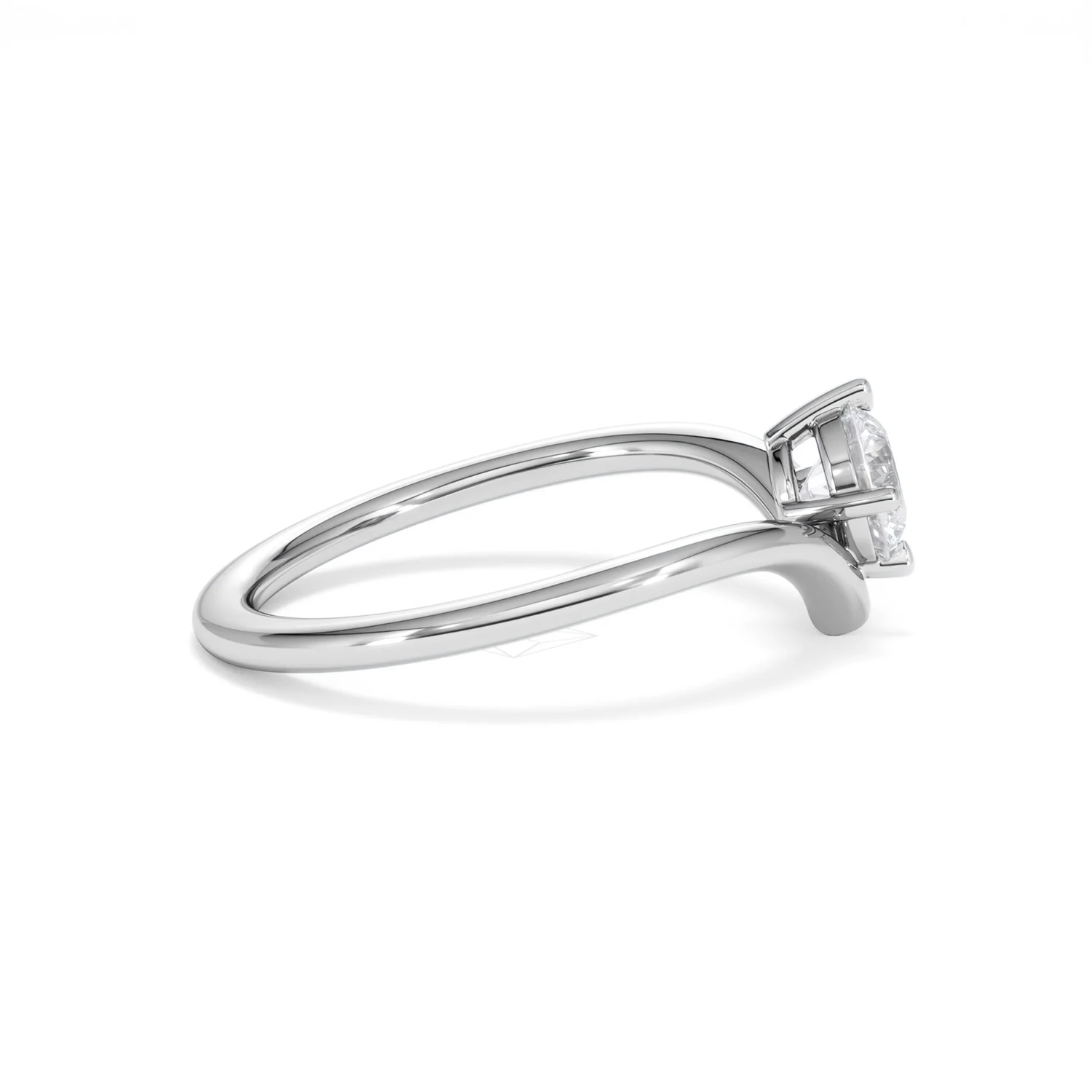 Vela 0.50ct Round Cut Lab Diamond Solitaire Engagement Ring in Platinum - Image 28