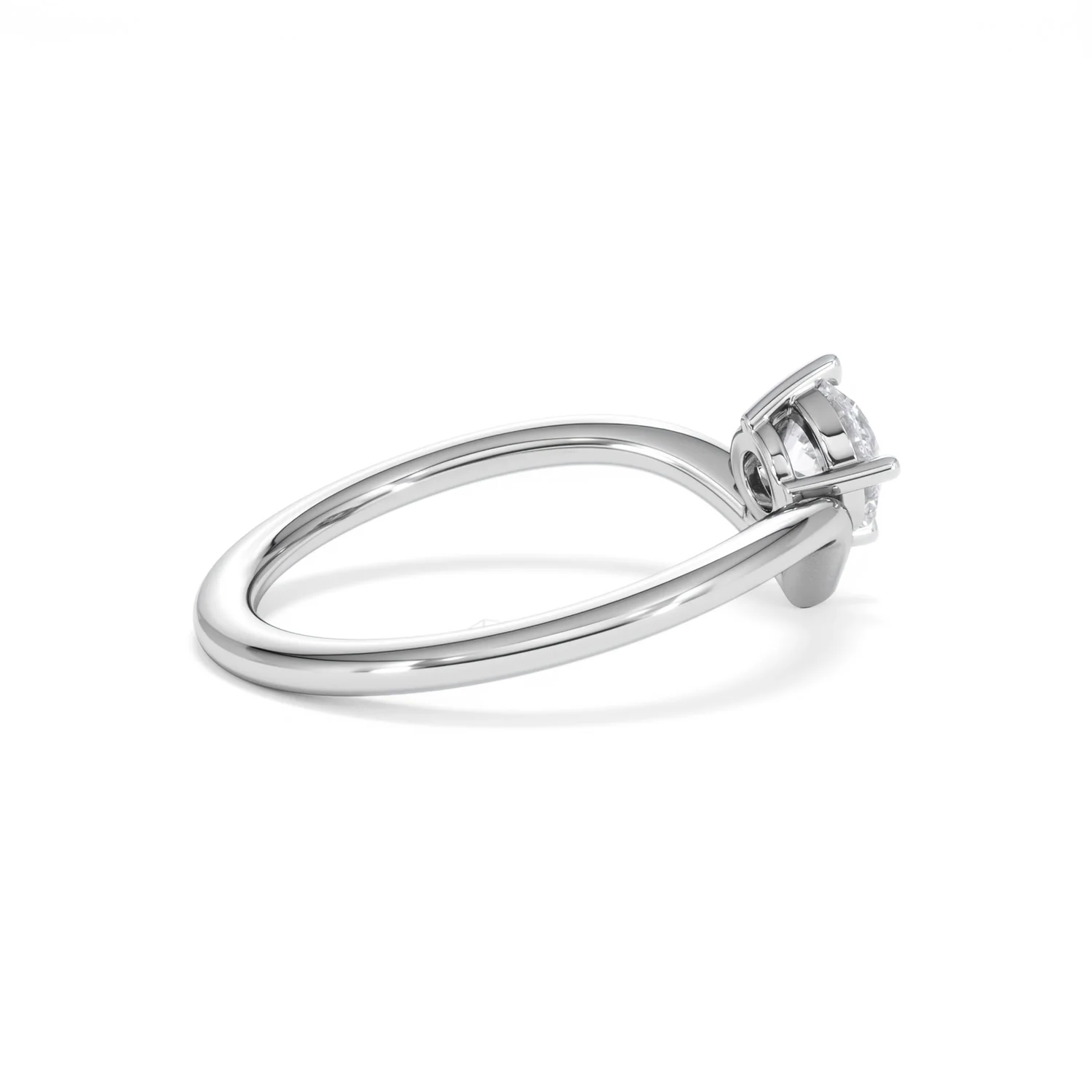 Vela 0.50ct Round Cut Lab Diamond Solitaire Engagement Ring in Platinum - Image 33