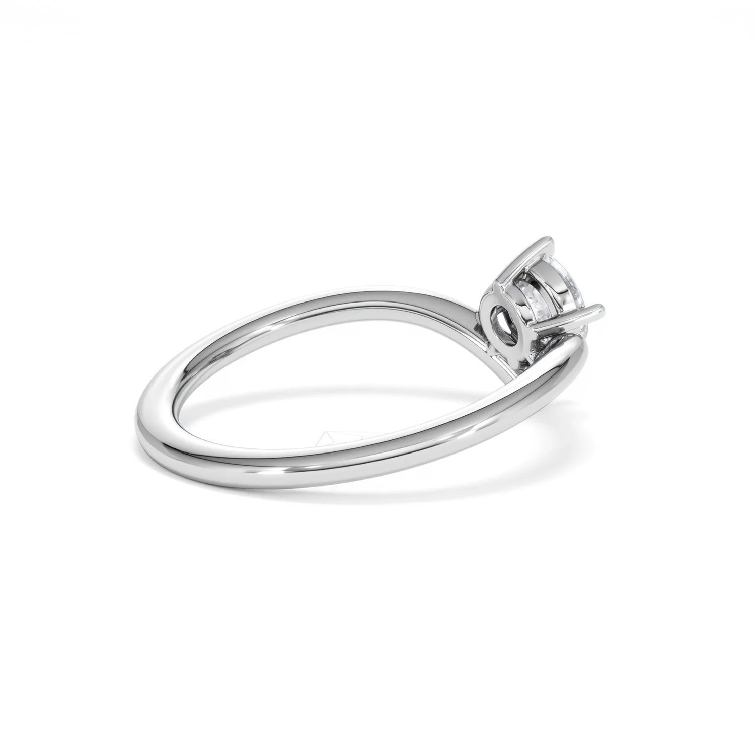 Vela 0.50ct Round Cut Lab Diamond Solitaire Engagement Ring in Platinum - Image 36