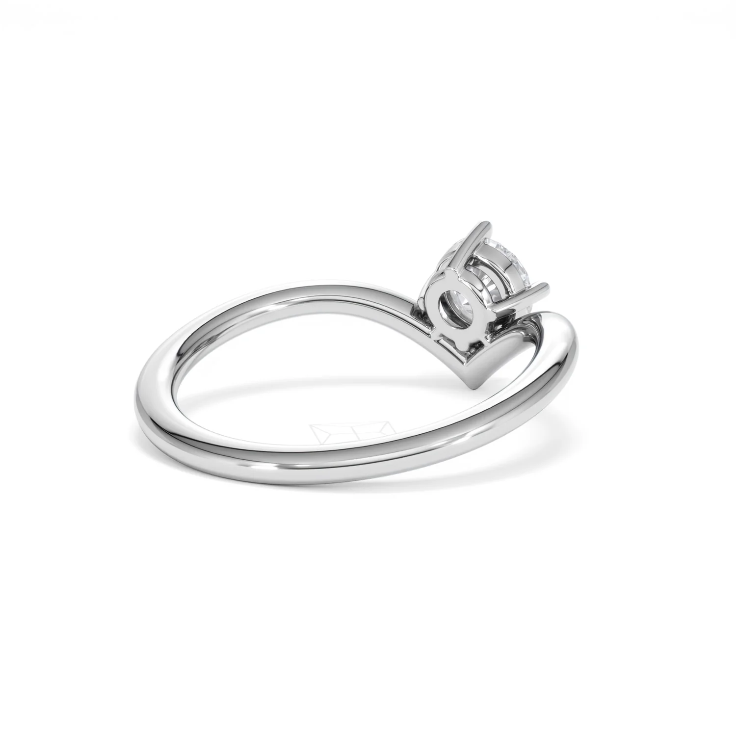 Vela 0.50ct Round Cut Lab Diamond Solitaire Engagement Ring in Platinum - Image 40