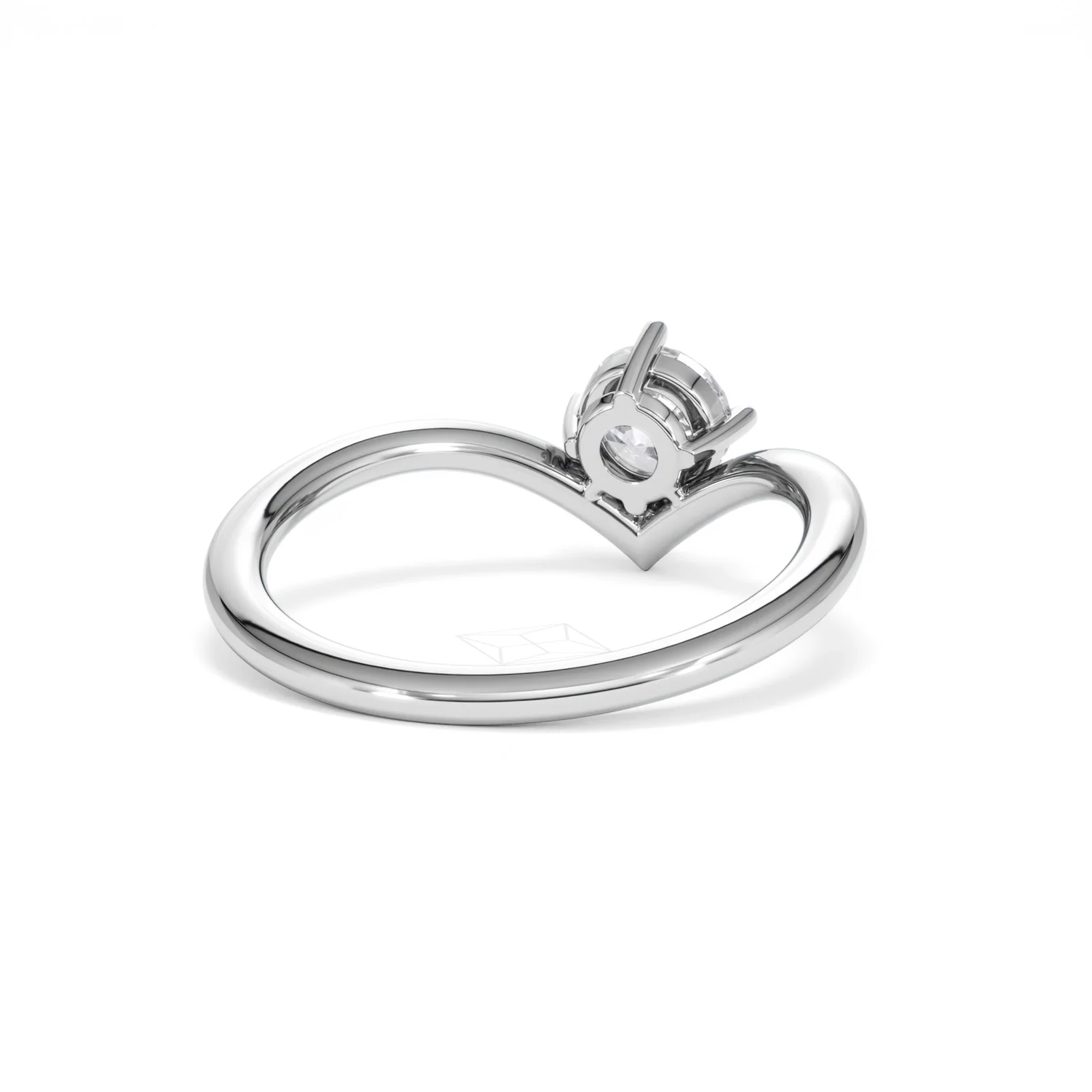 Vela 0.50ct Round Cut Lab Diamond Solitaire Engagement Ring in Platinum - Image 43