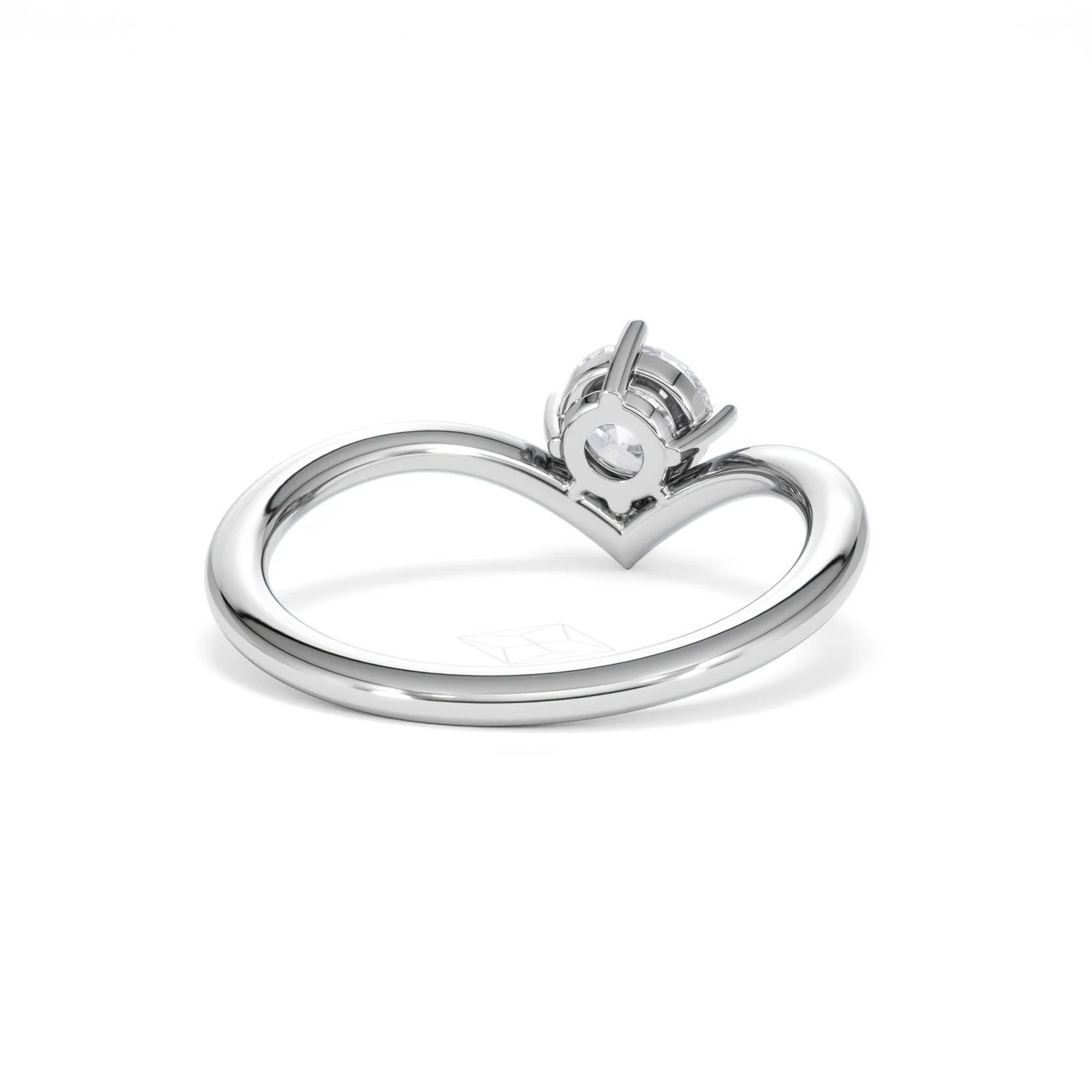 Vela 0.50ct Round Cut Lab Diamond Solitaire Engagement Ring in Platinum - Image 44
