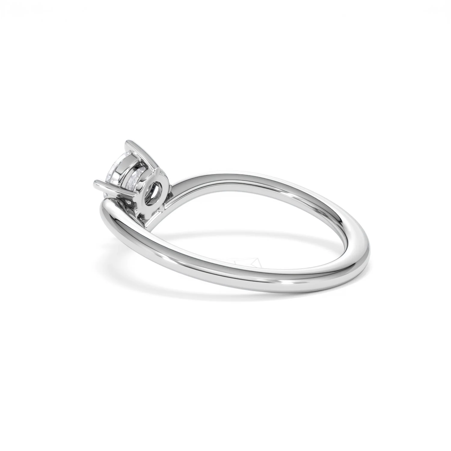 Vela 0.50ct Round Cut Lab Diamond Solitaire Engagement Ring in Platinum - Image 59