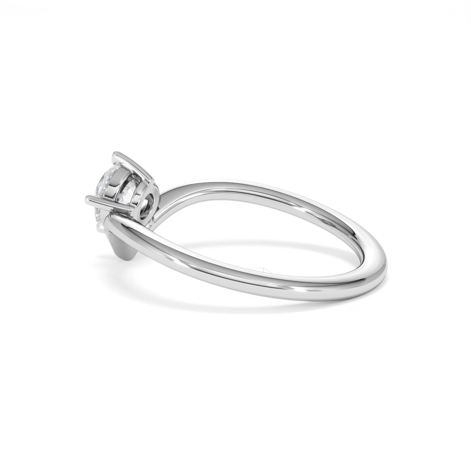 Vela 0.50ct Round Cut Lab Diamond Solitaire Engagement Ring in Platinum - Image 62