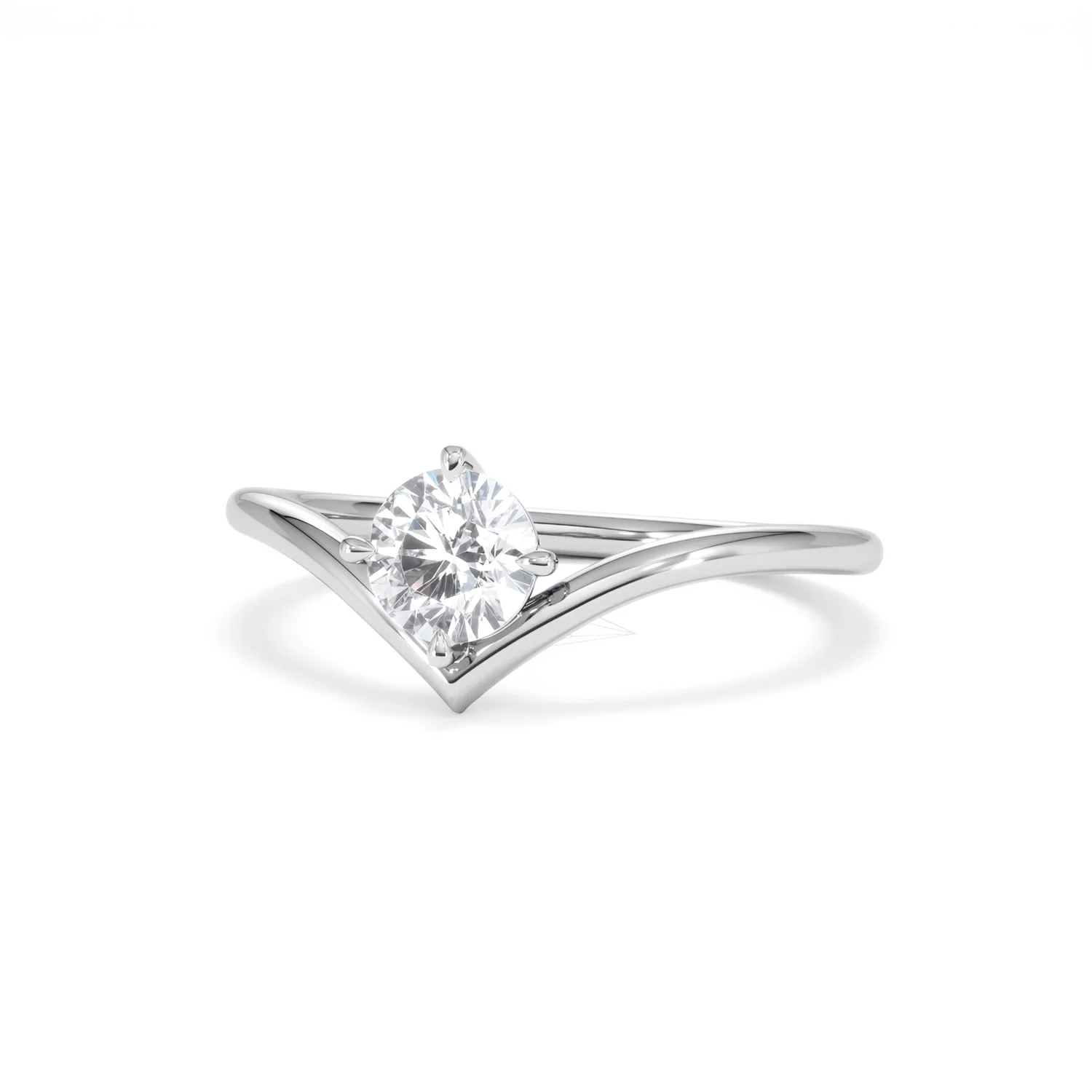 Vela 0.50ct Round Cut Lab Diamond Solitaire Engagement Ring in Platinum - Image 84