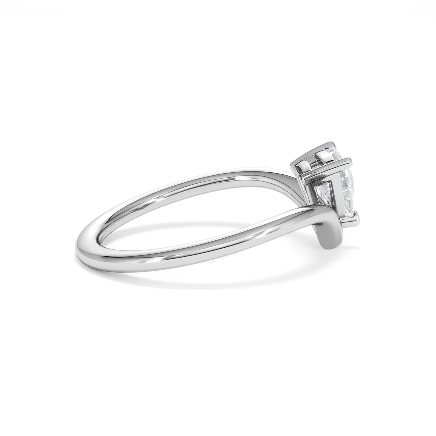 Vela 0.50ct Trillion Cut Lab Diamond Solitaire Engagement Ring in Platinum - Image 29
