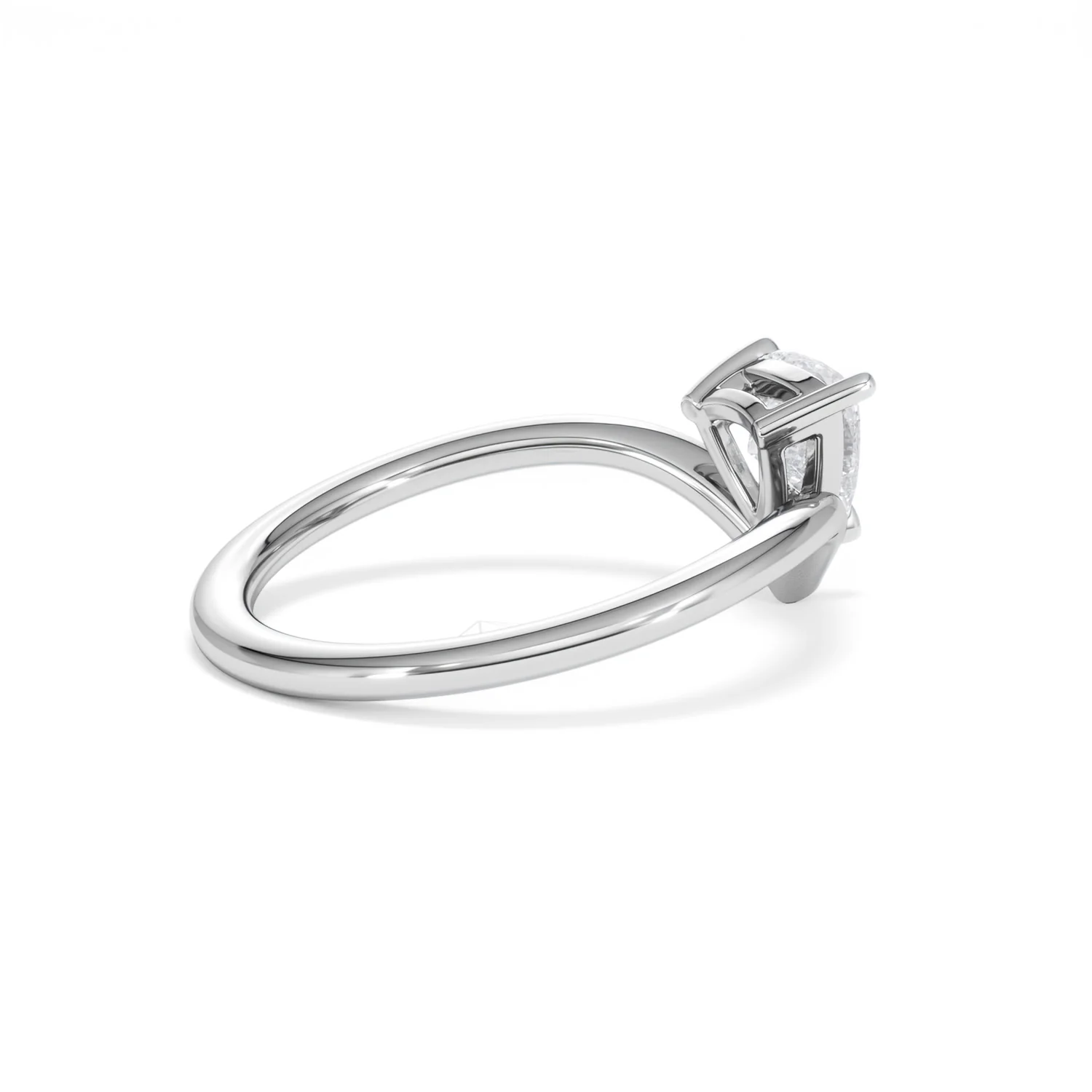 Vela 0.50ct Trillion Cut Lab Diamond Solitaire Engagement Ring in Platinum - Image 33