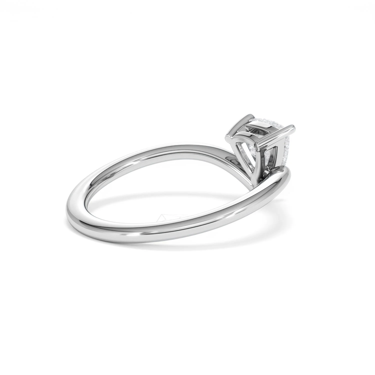 Vela 0.50ct Trillion Cut Lab Diamond Solitaire Engagement Ring in Platinum - Image 35