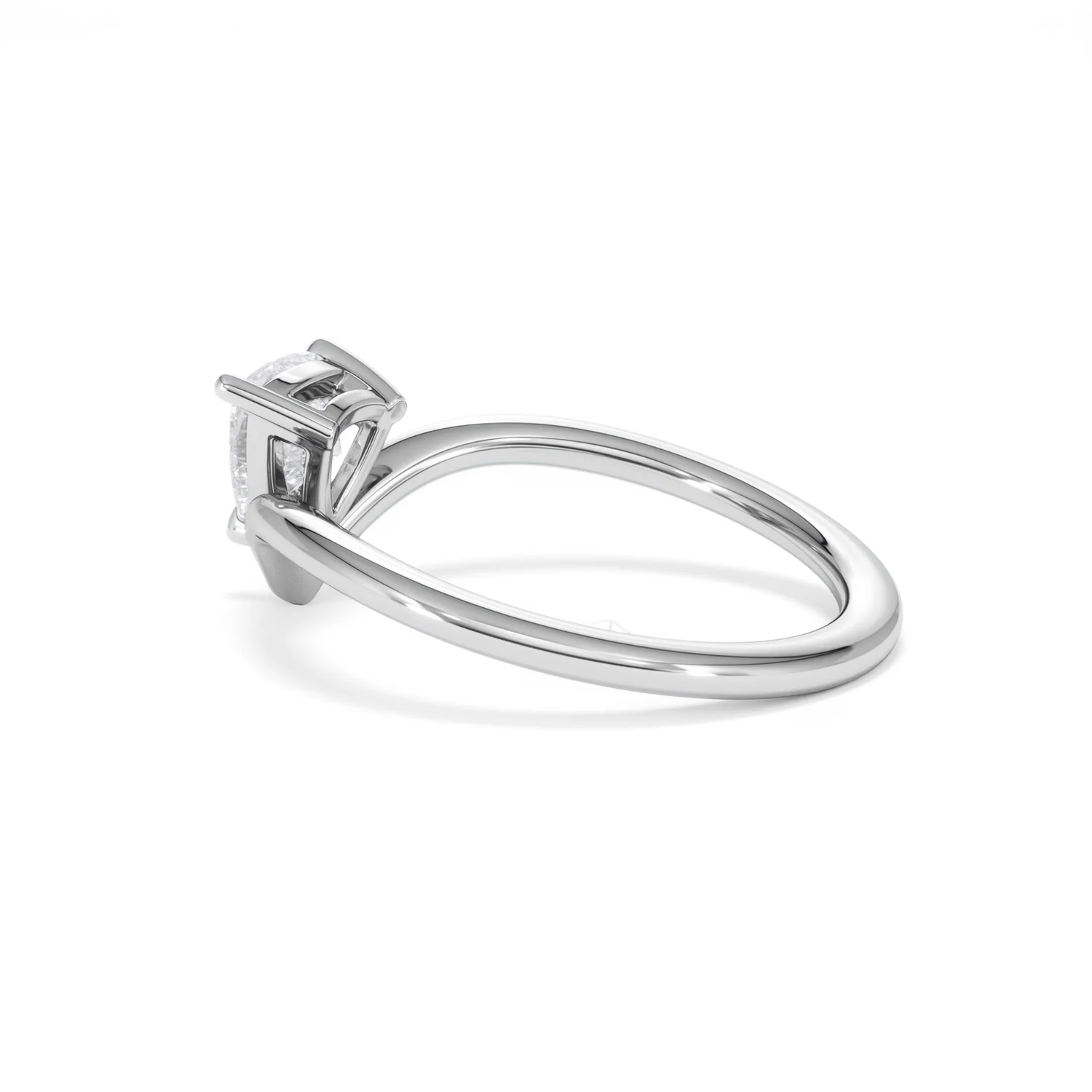 Vela 0.50ct Trillion Cut Lab Diamond Solitaire Engagement Ring in Platinum - Image 61