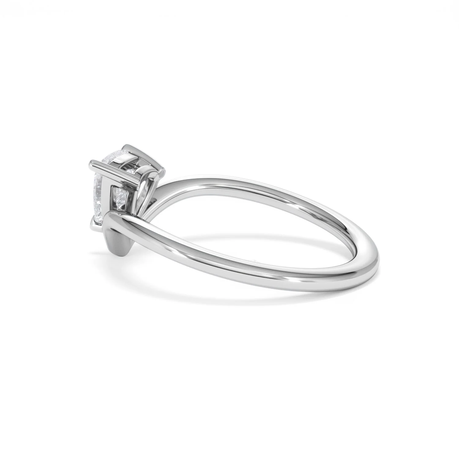 Vela 0.50ct Trillion Cut Lab Diamond Solitaire Engagement Ring in Platinum - Image 62