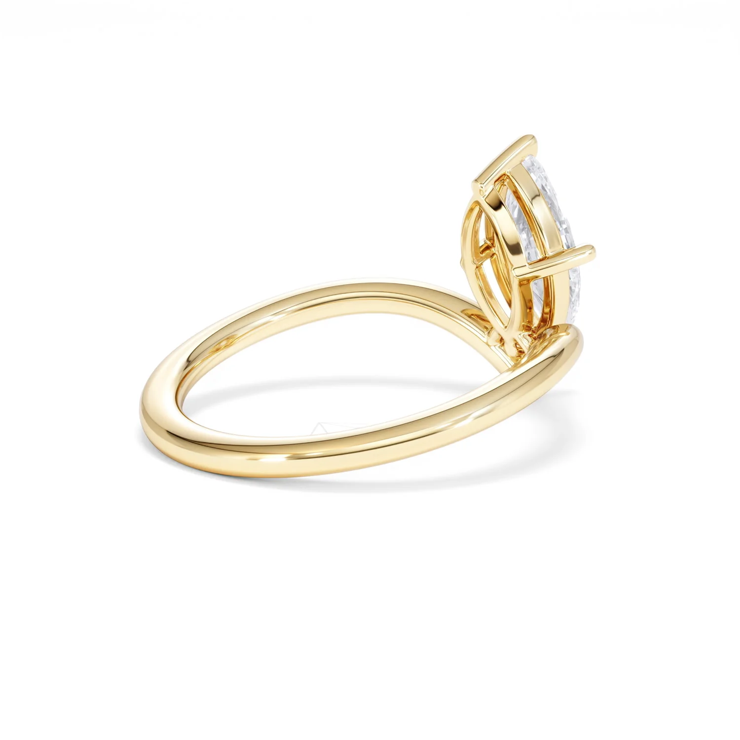 Vela 1.00ct Marquise Cut Lab Diamond Solitaire Engagement Ring in 18K Yellow Gold - Image 36