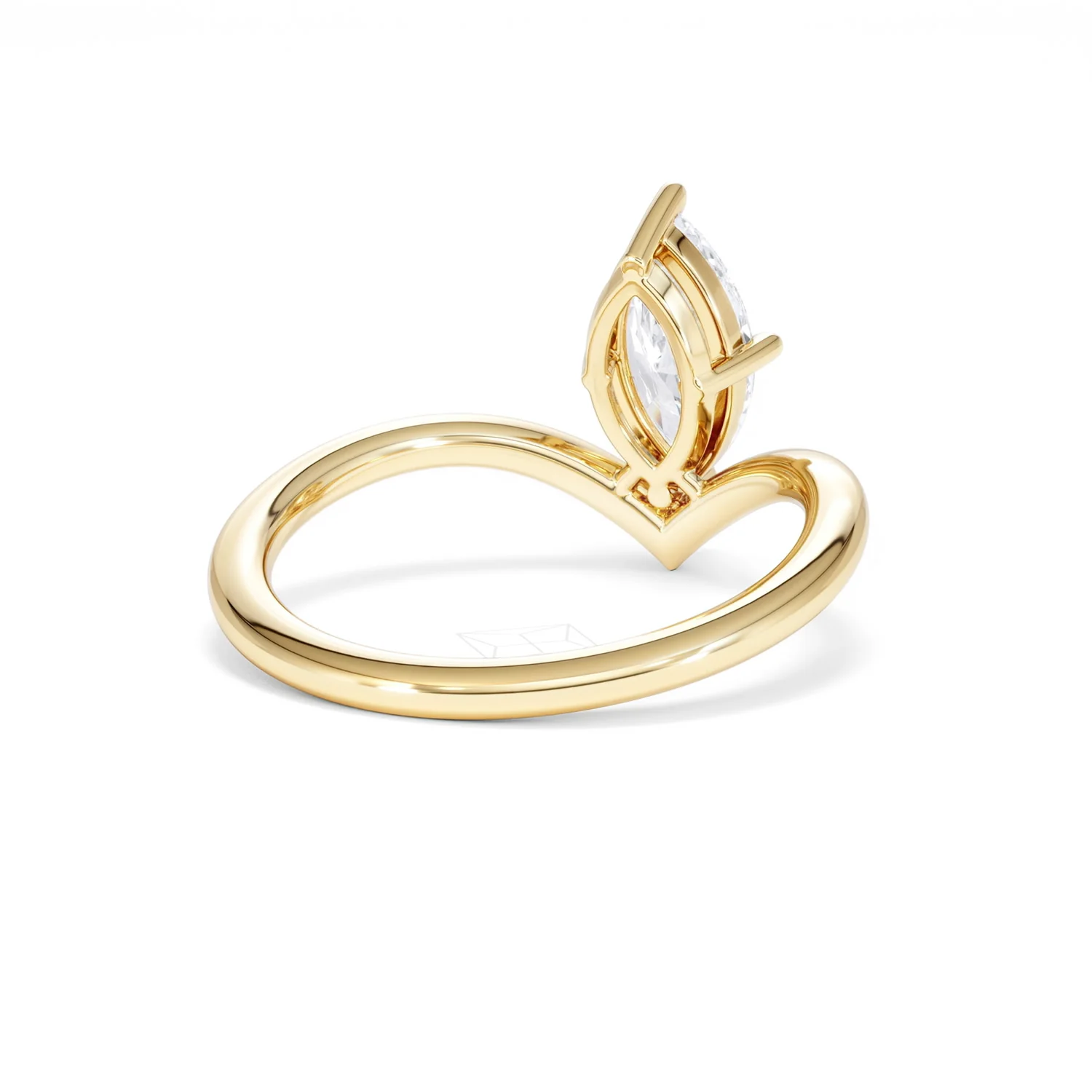 Vela 1.00ct Marquise Cut Lab Diamond Solitaire Engagement Ring in 18K Yellow Gold - Image 42