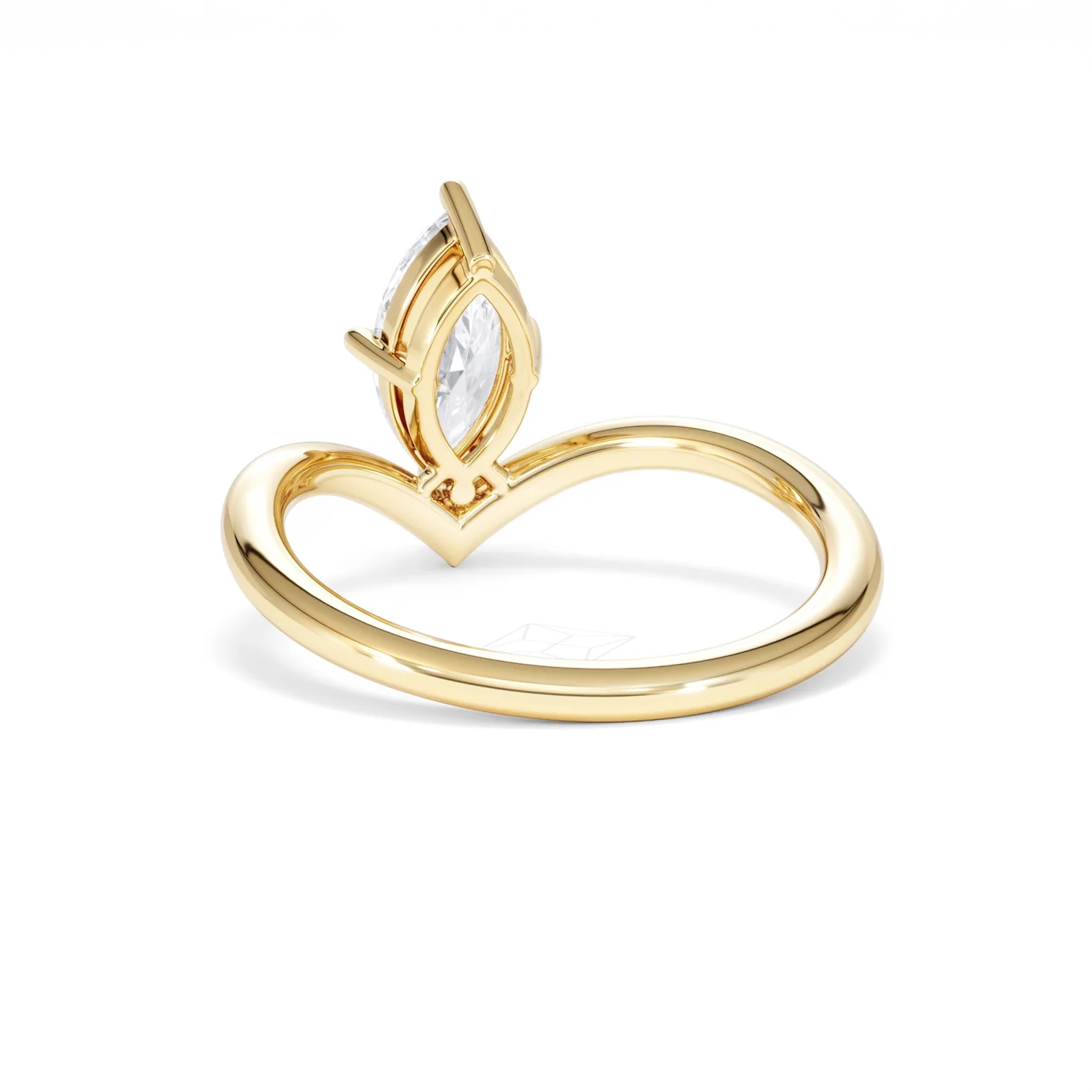 Vela 1.00ct Marquise Cut Lab Diamond Solitaire Engagement Ring in 18K Yellow Gold - Image 52
