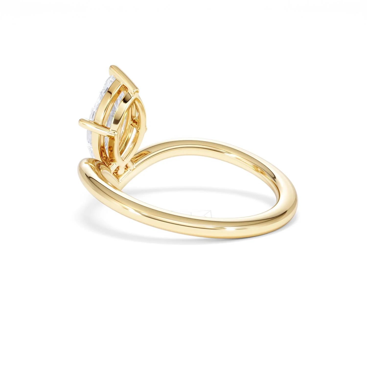Vela 1.00ct Marquise Cut Lab Diamond Solitaire Engagement Ring in 18K Yellow Gold - Image 58