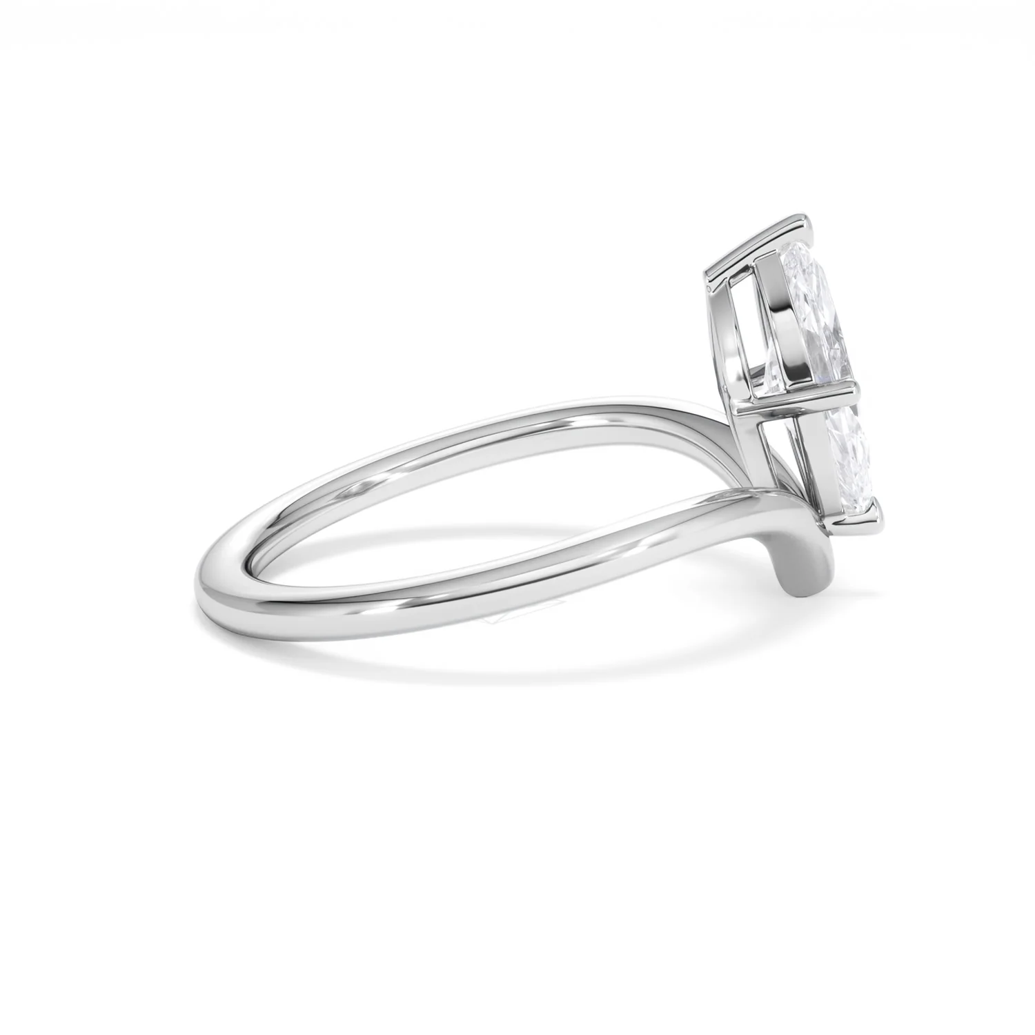 Vela 1.00ct Marquise Cut Lab Diamond Solitaire Engagement Ring in Platinum - Image 28