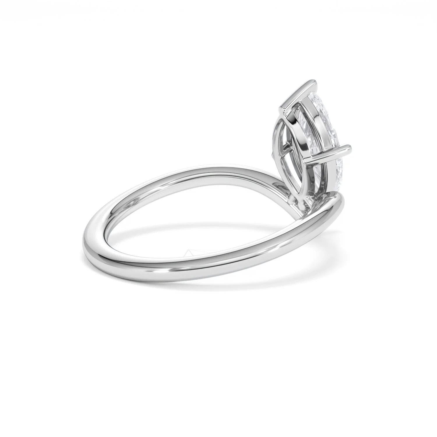 Vela 1.00ct Marquise Cut Lab Diamond Solitaire Engagement Ring in Platinum - Image 35