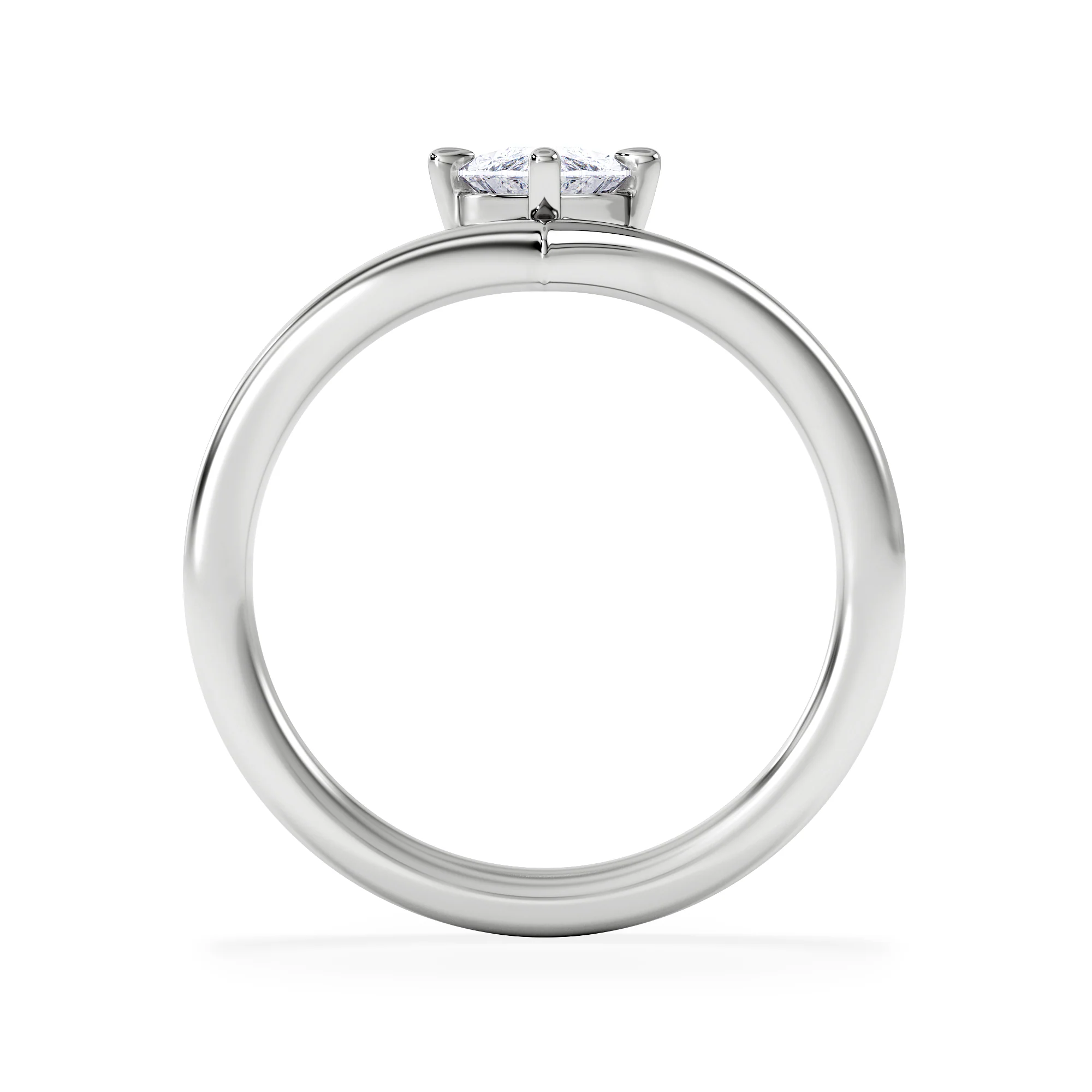 Vela 1.00ct Marquise Cut Lab Diamond Solitaire Engagement Ring in Platinum - Image 6