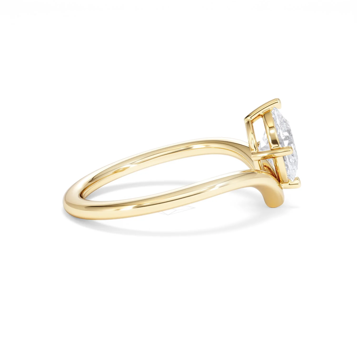 Vela 1.00ct Oval Cut Lab Diamond Solitaire Engagement Ring in 18K Yellow Gold - Image 28