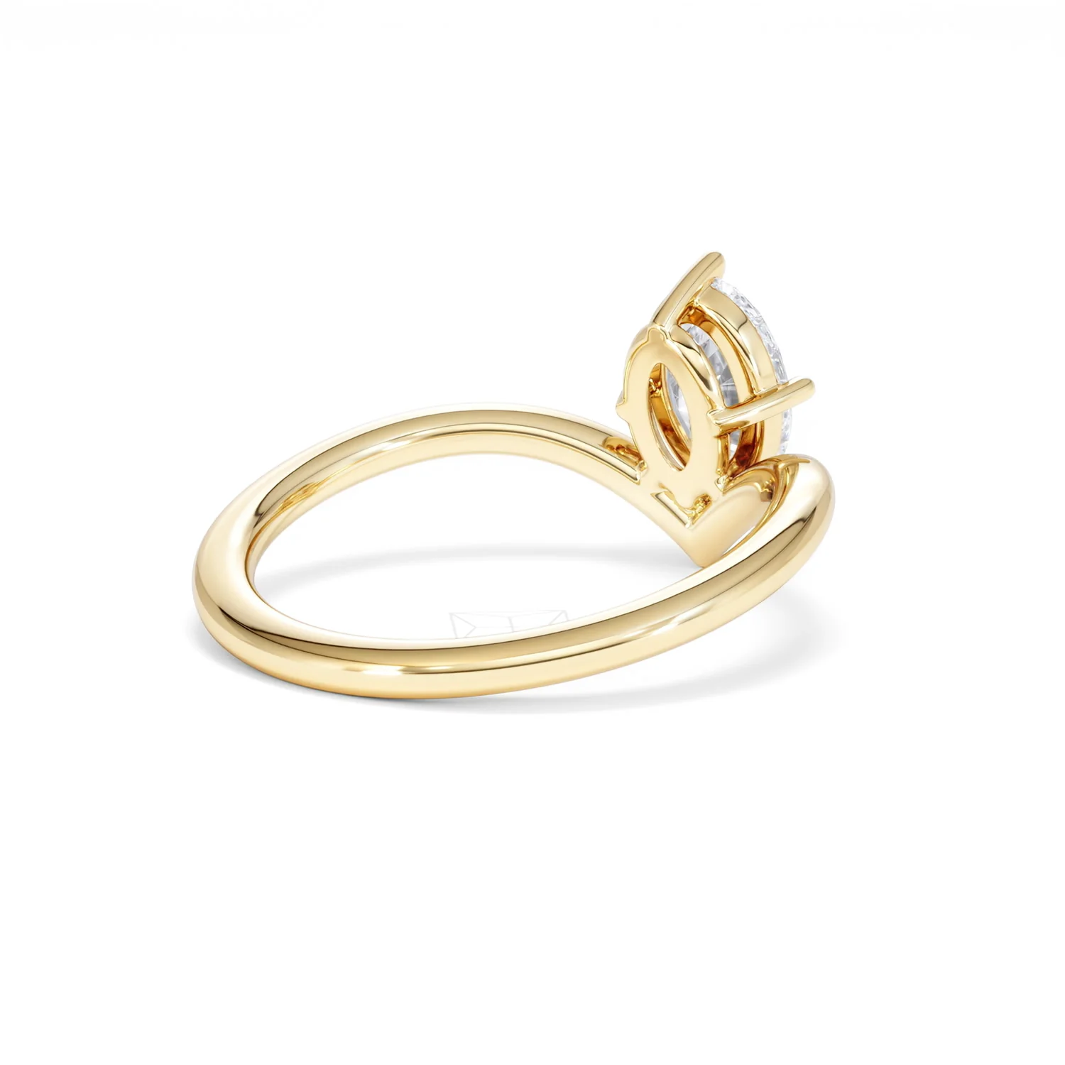 Vela 1.00ct Oval Cut Lab Diamond Solitaire Engagement Ring in 18K Yellow Gold - Image 39