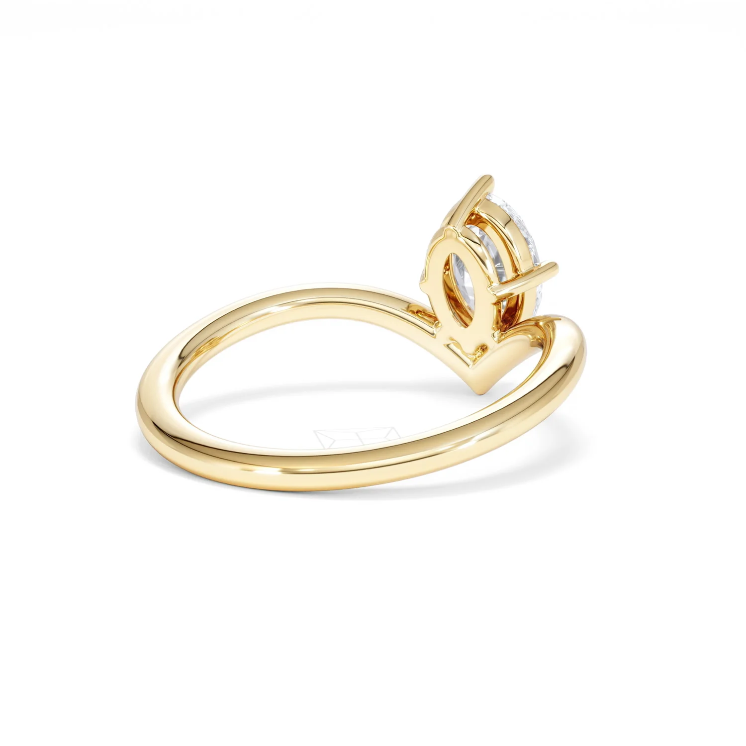 Vela 1.00ct Oval Cut Lab Diamond Solitaire Engagement Ring in 18K Yellow Gold - Image 40