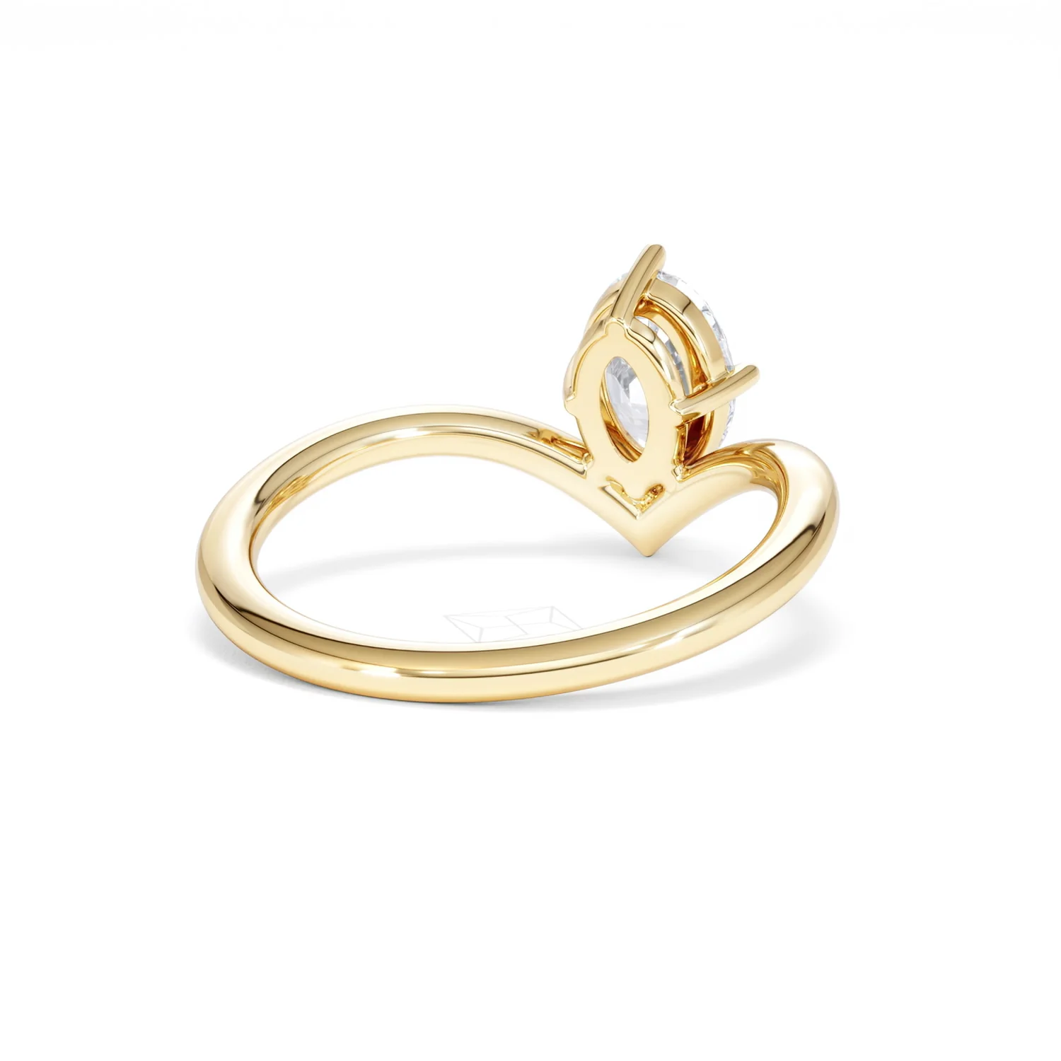 Vela 1.00ct Oval Cut Lab Diamond Solitaire Engagement Ring in 18K Yellow Gold - Image 42