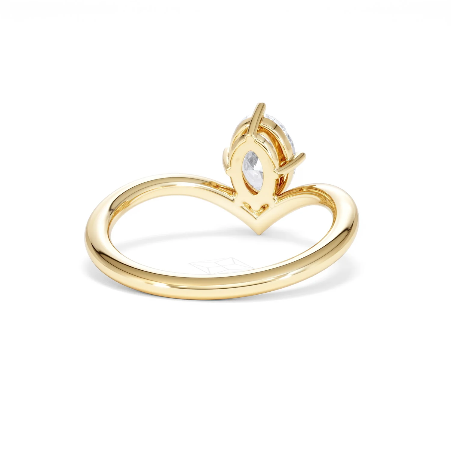 Vela 1.00ct Oval Cut Lab Diamond Solitaire Engagement Ring in 18K Yellow Gold - Image 44