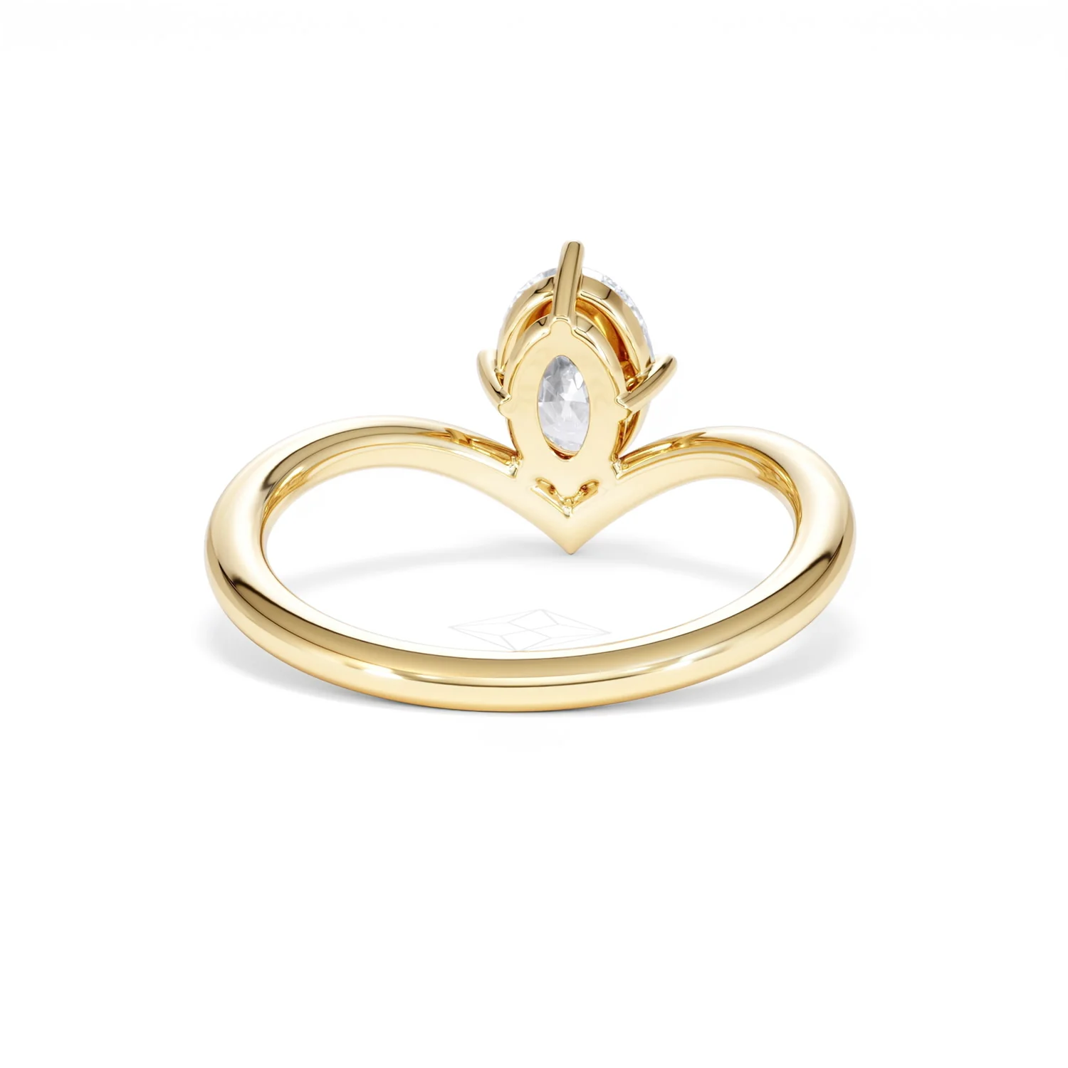 Vela 1.00ct Oval Cut Lab Diamond Solitaire Engagement Ring in 18K Yellow Gold - Image 46