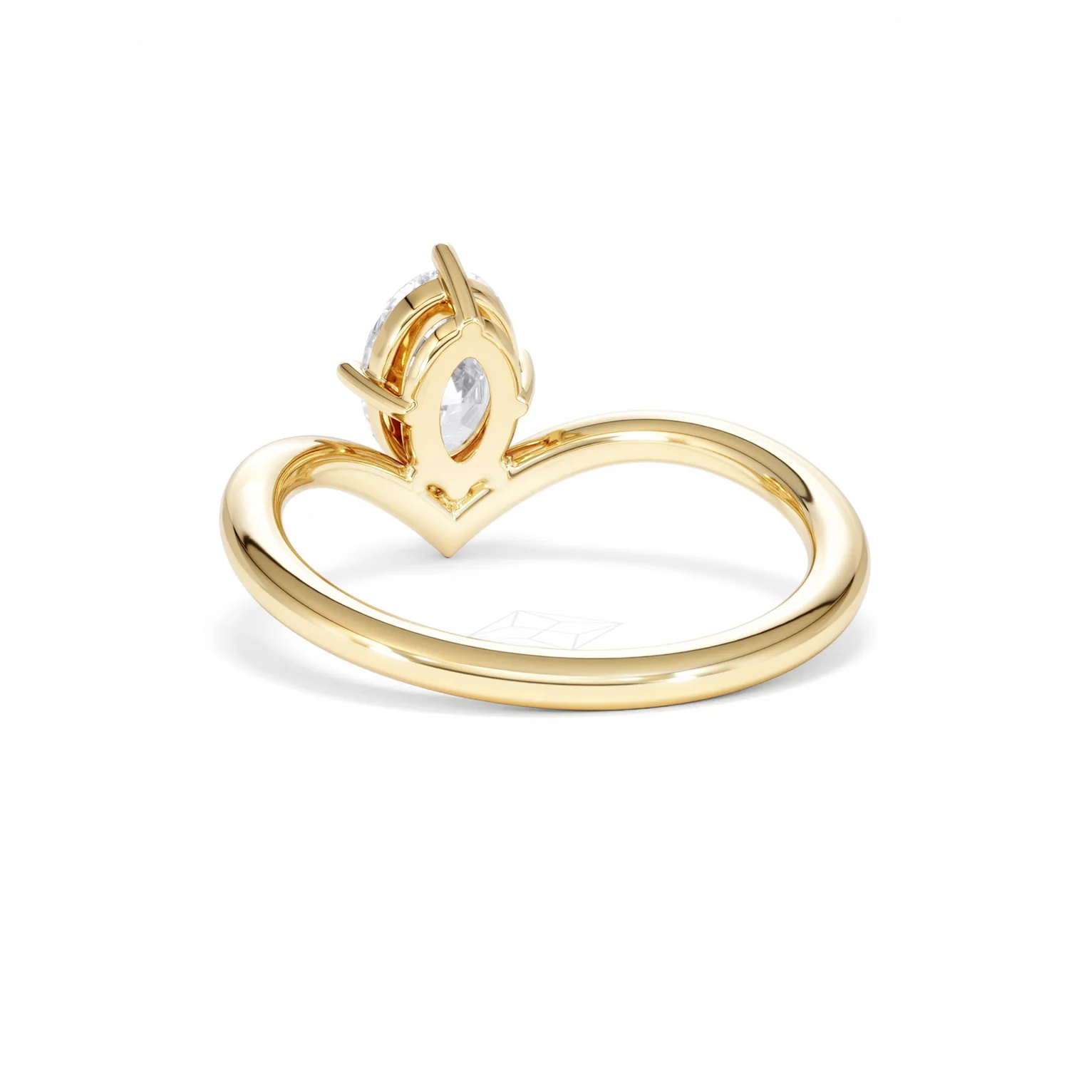Vela 1.00ct Oval Cut Lab Diamond Solitaire Engagement Ring in 18K Yellow Gold - Image 52